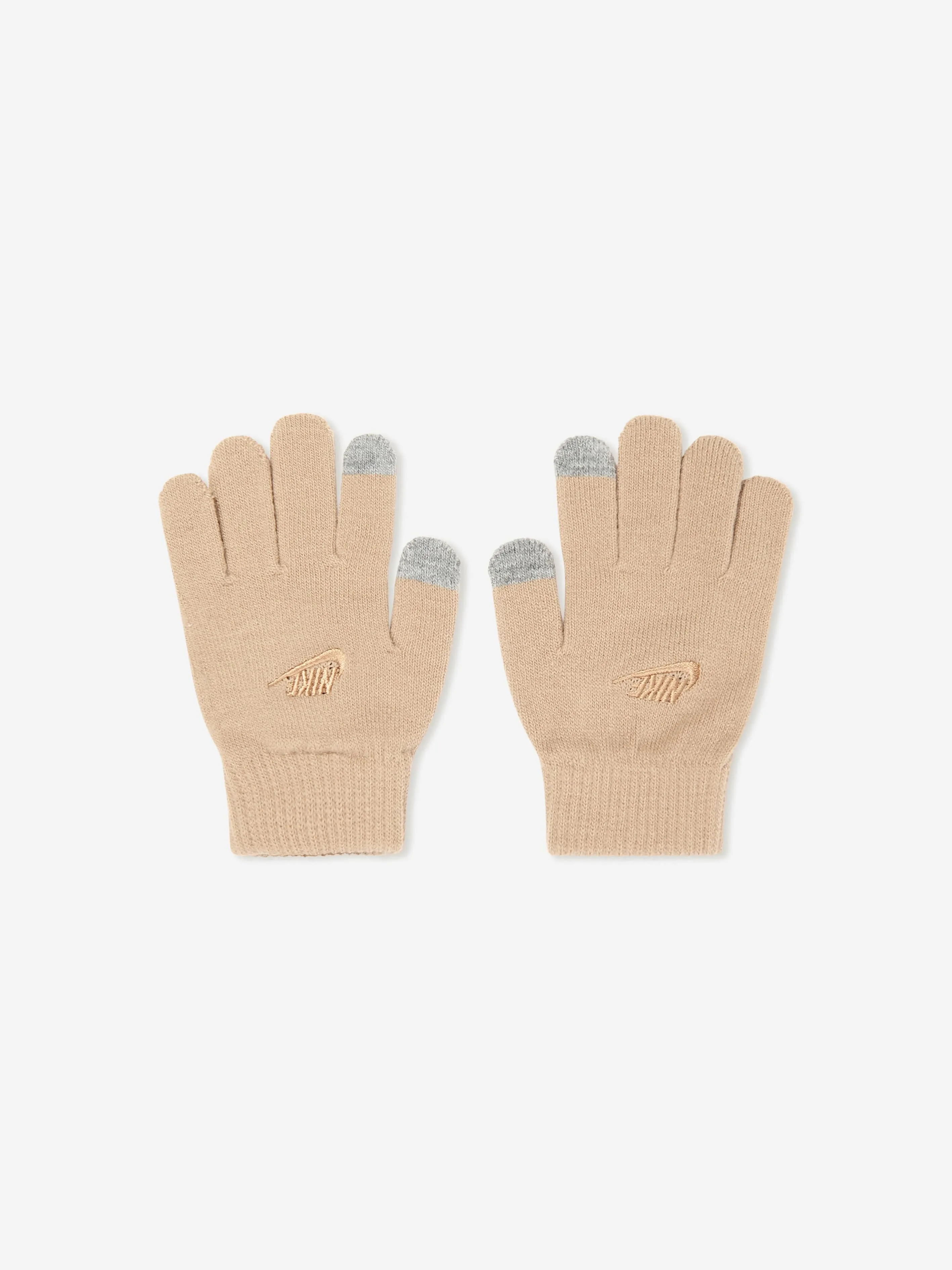 Kids Futura Beanie and Glove Set in Beige