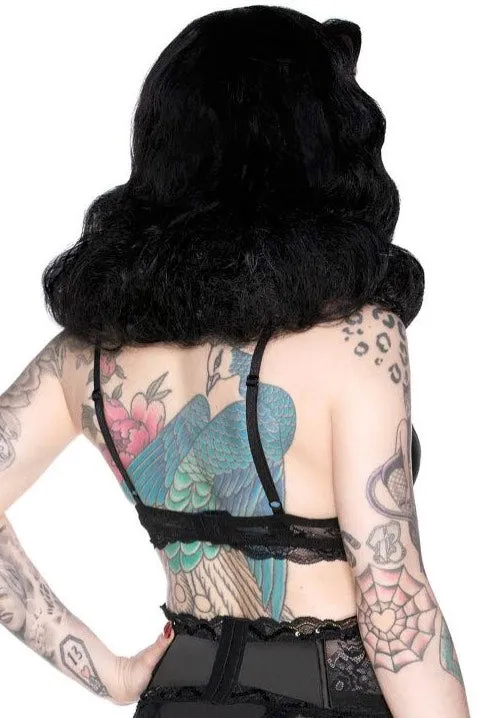 Killstar - Shes Poison Fringe Black - Bras