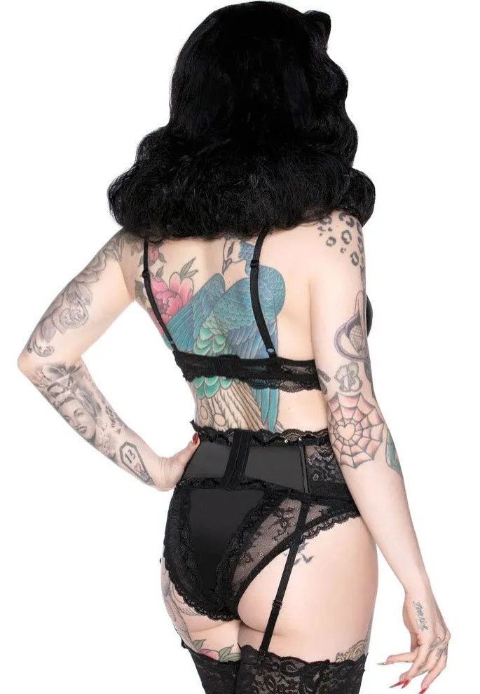 Killstar - Shes Poison Fringe Black - Bras