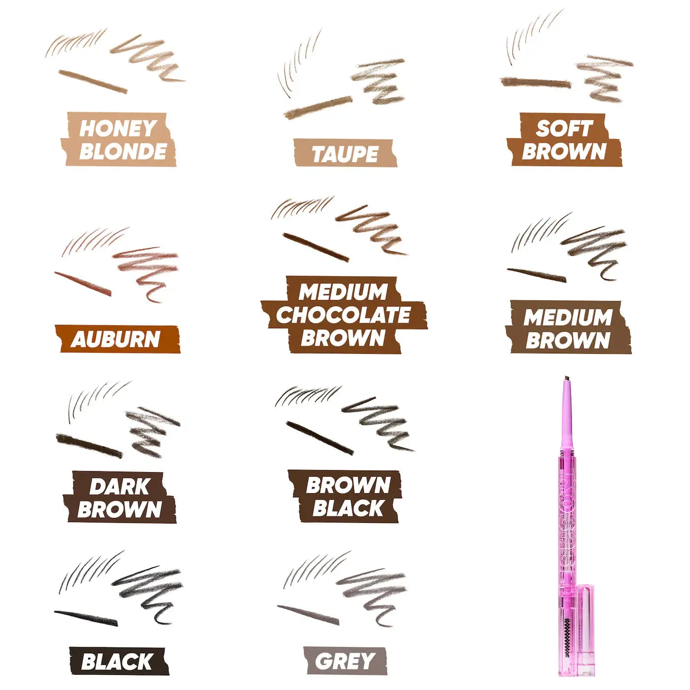 Kosas Brow Pop Dual-Action Filling and Shaping Eyebrow Pencil (many shades) NIB