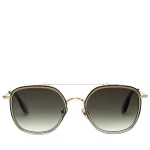 Krewe Austin Sunglasses - Matcha/Matte Black Fade 12K