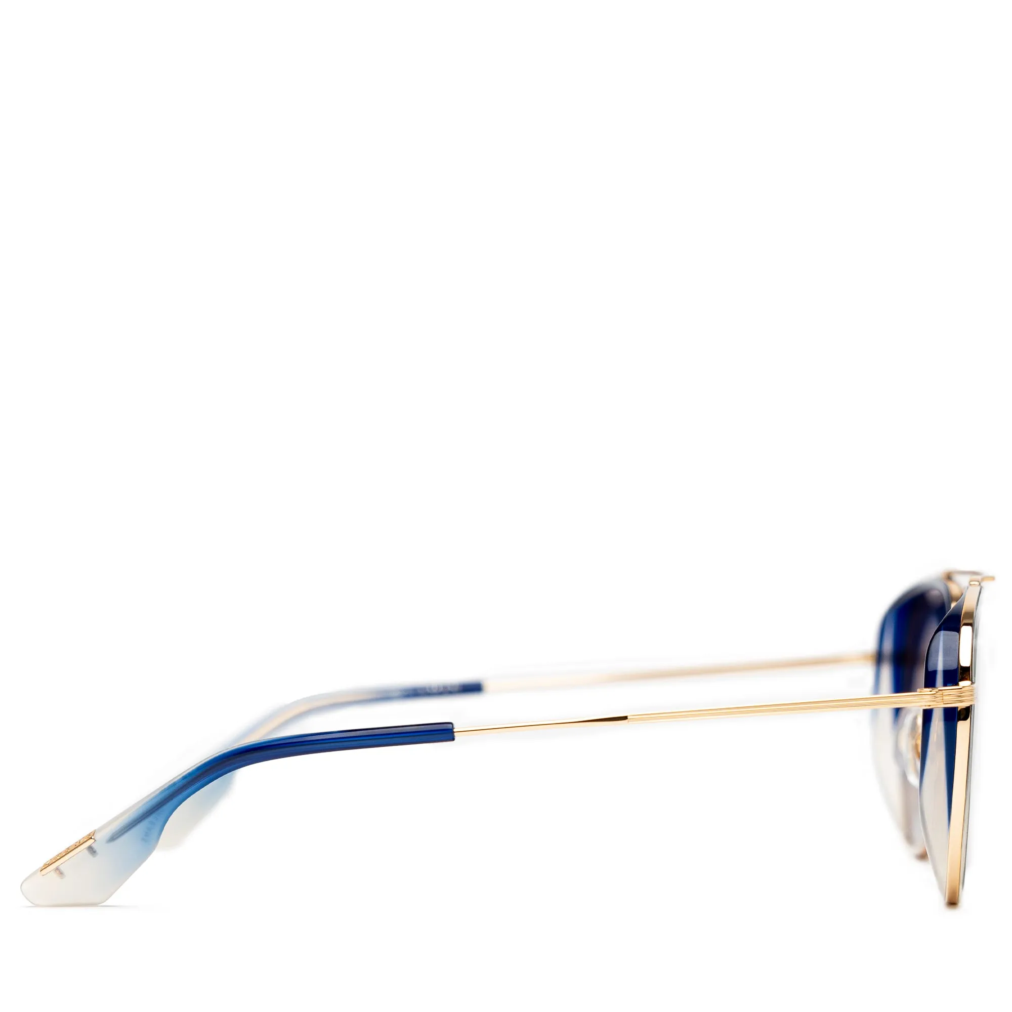 Krewe Coleman Sunglasses - Matte Indigo Fade/Gravity 18K