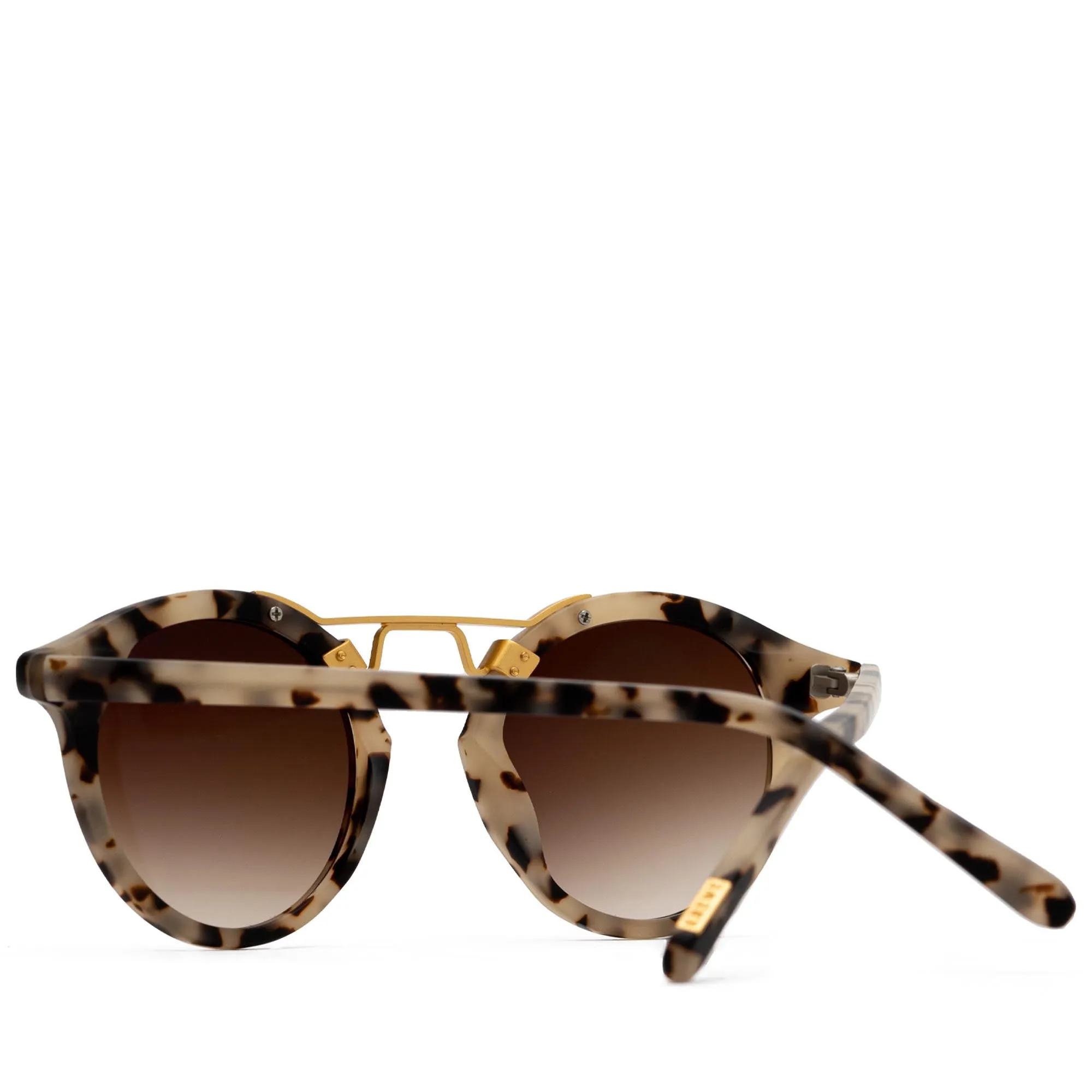 Krewe St. Louis Classics Sunglasses - Matte Oyster/Gold/Amber Gradient