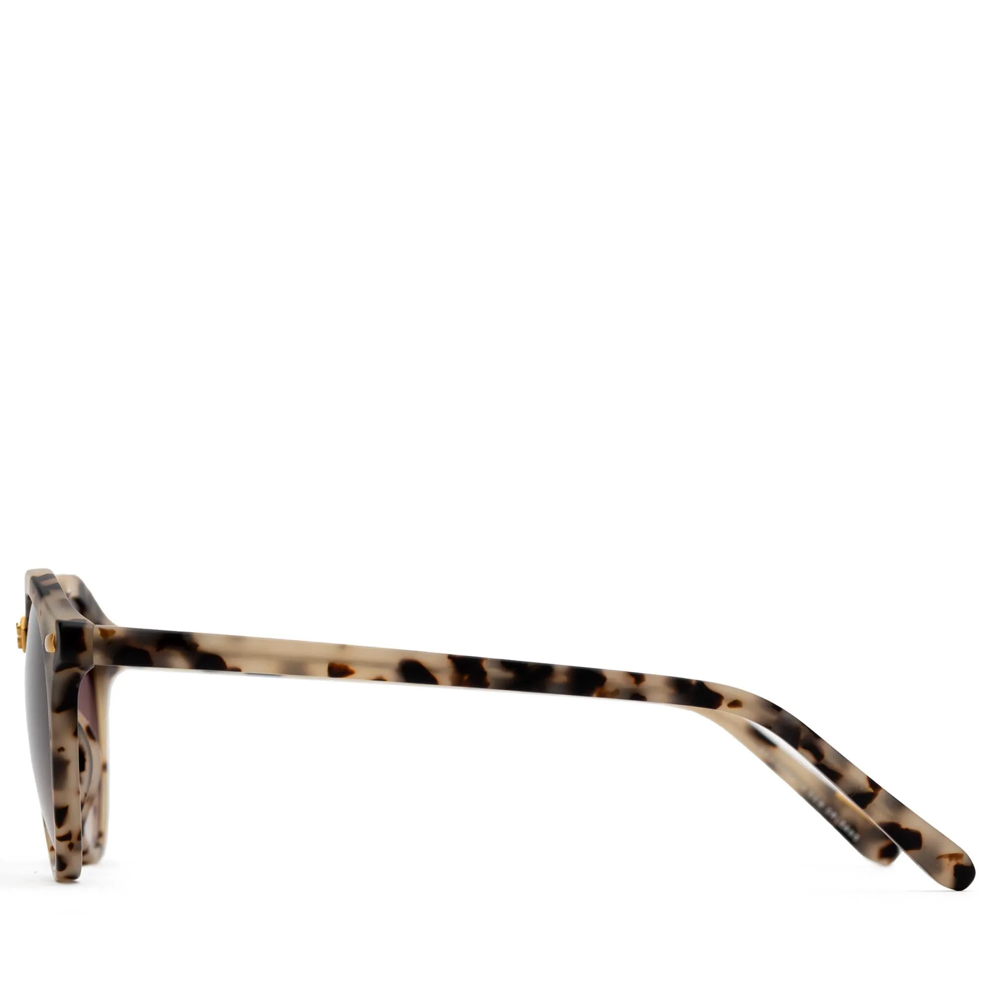 Krewe St. Louis Classics Sunglasses - Matte Oyster/Gold/Amber Gradient