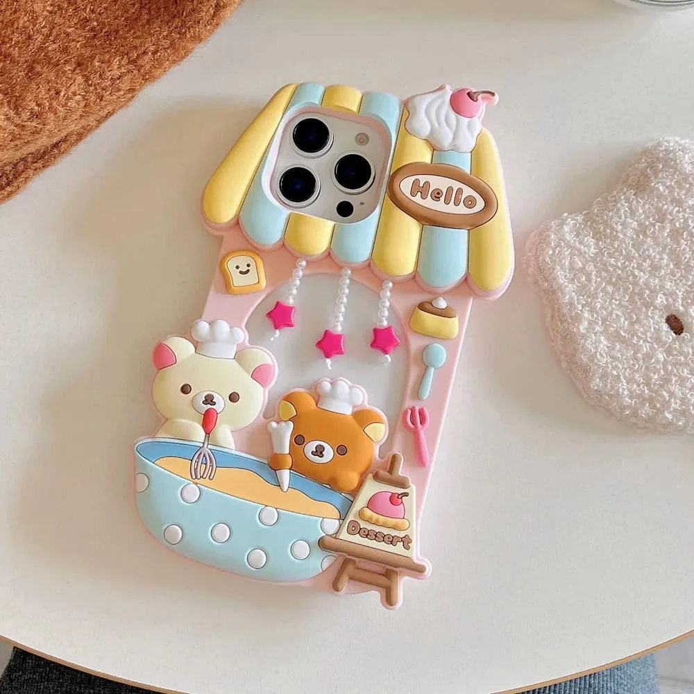 Kuma Cafe iPhone Case