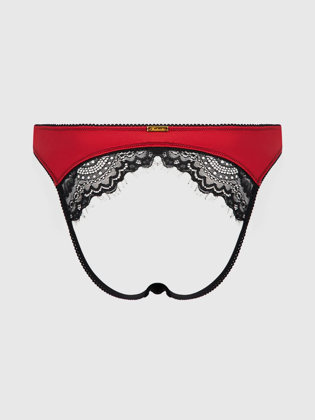 Lexi Lace Liquid Satin Open Back Hipster