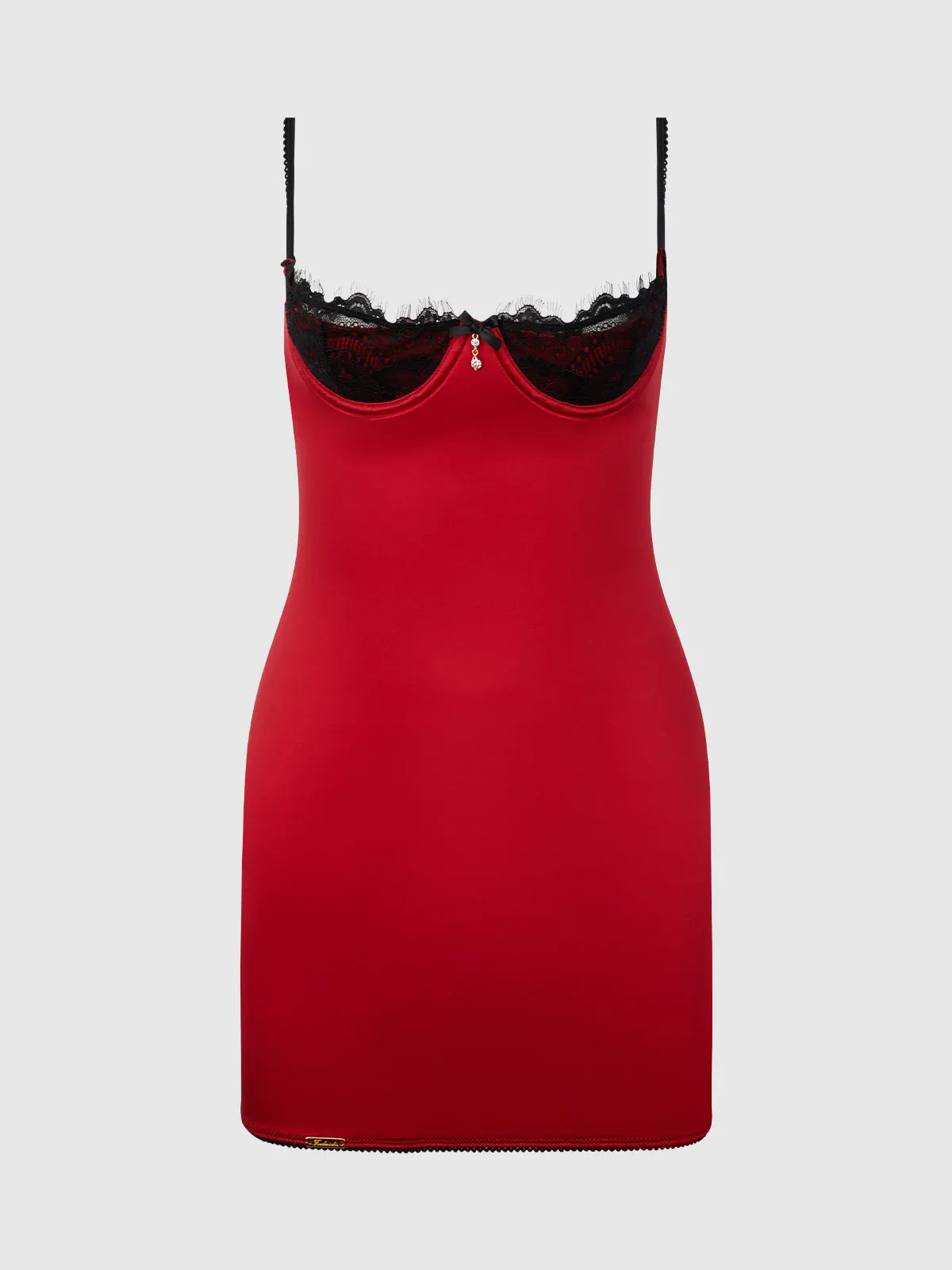 Lexi Lace Open Cup Strappy Back Chemise