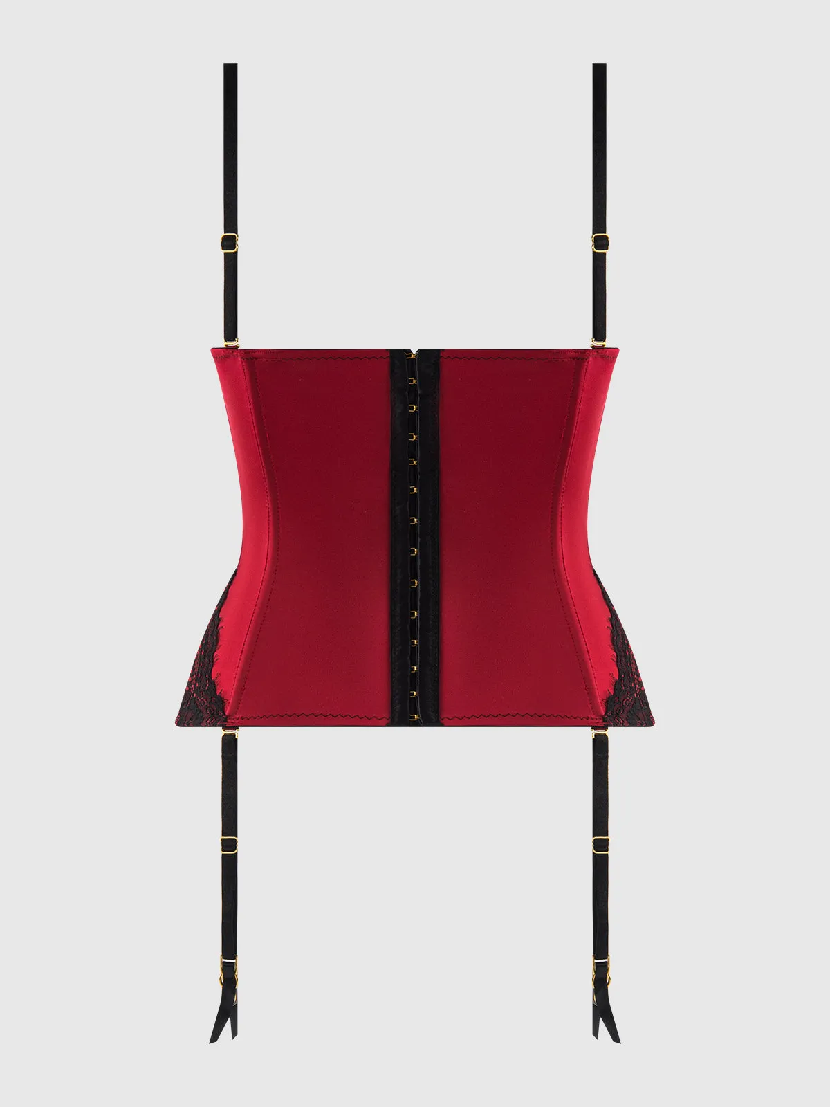 Lexi Liquid Satin Adjustable Push Up Corset