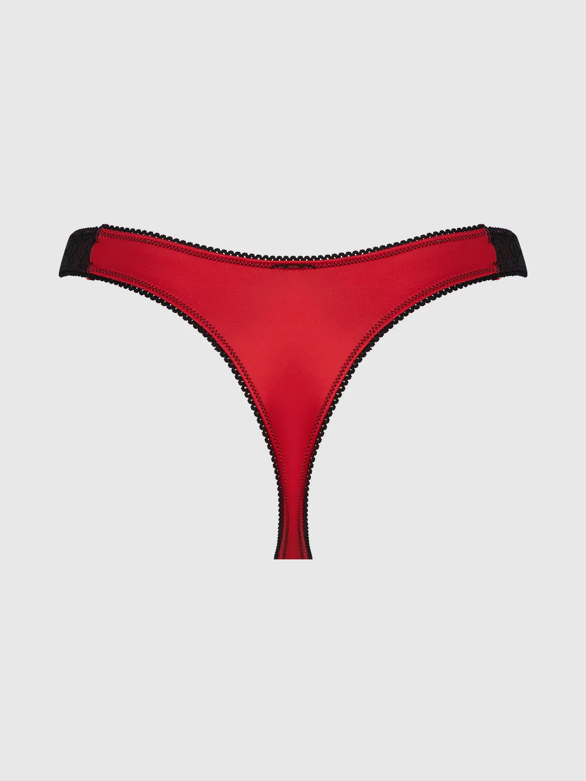 Lexi Liquid Satin & Lace V-Tanga Panty