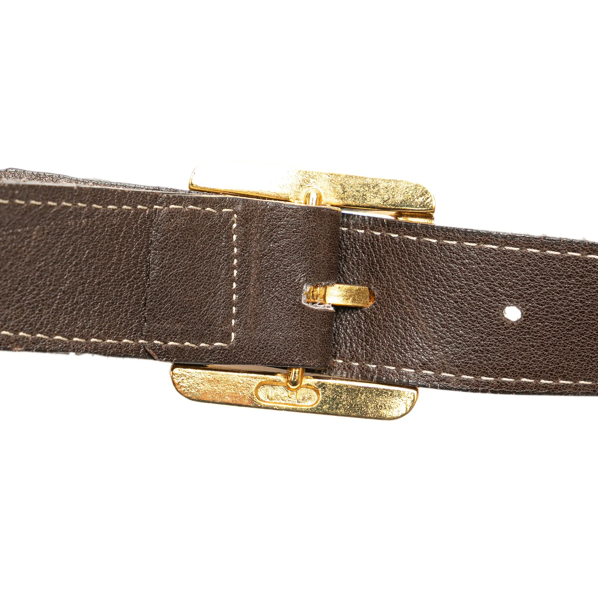 LOEWE Anagram Suede Crossbody Brown