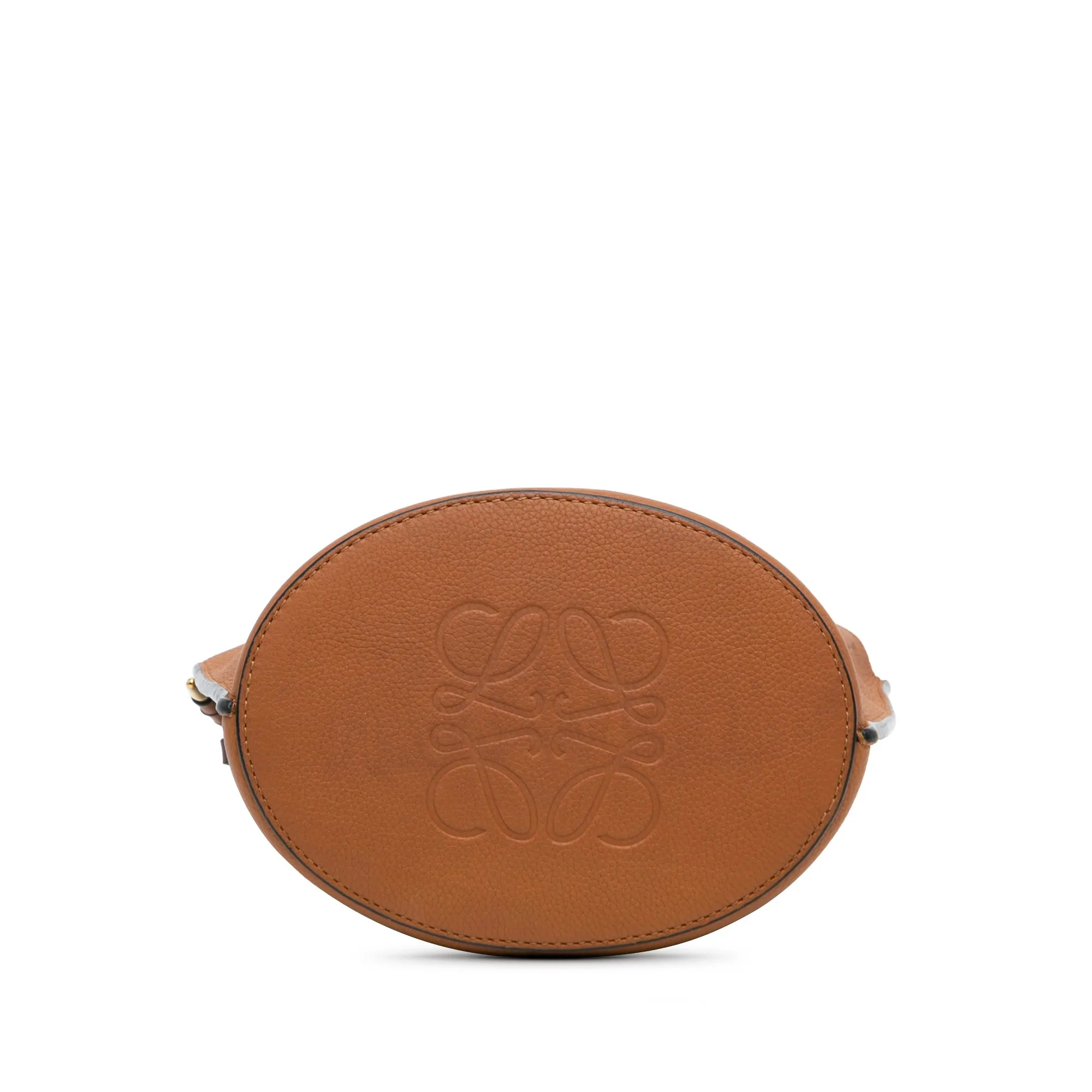 LOEWE Leather Gate Bucket Bag Brown