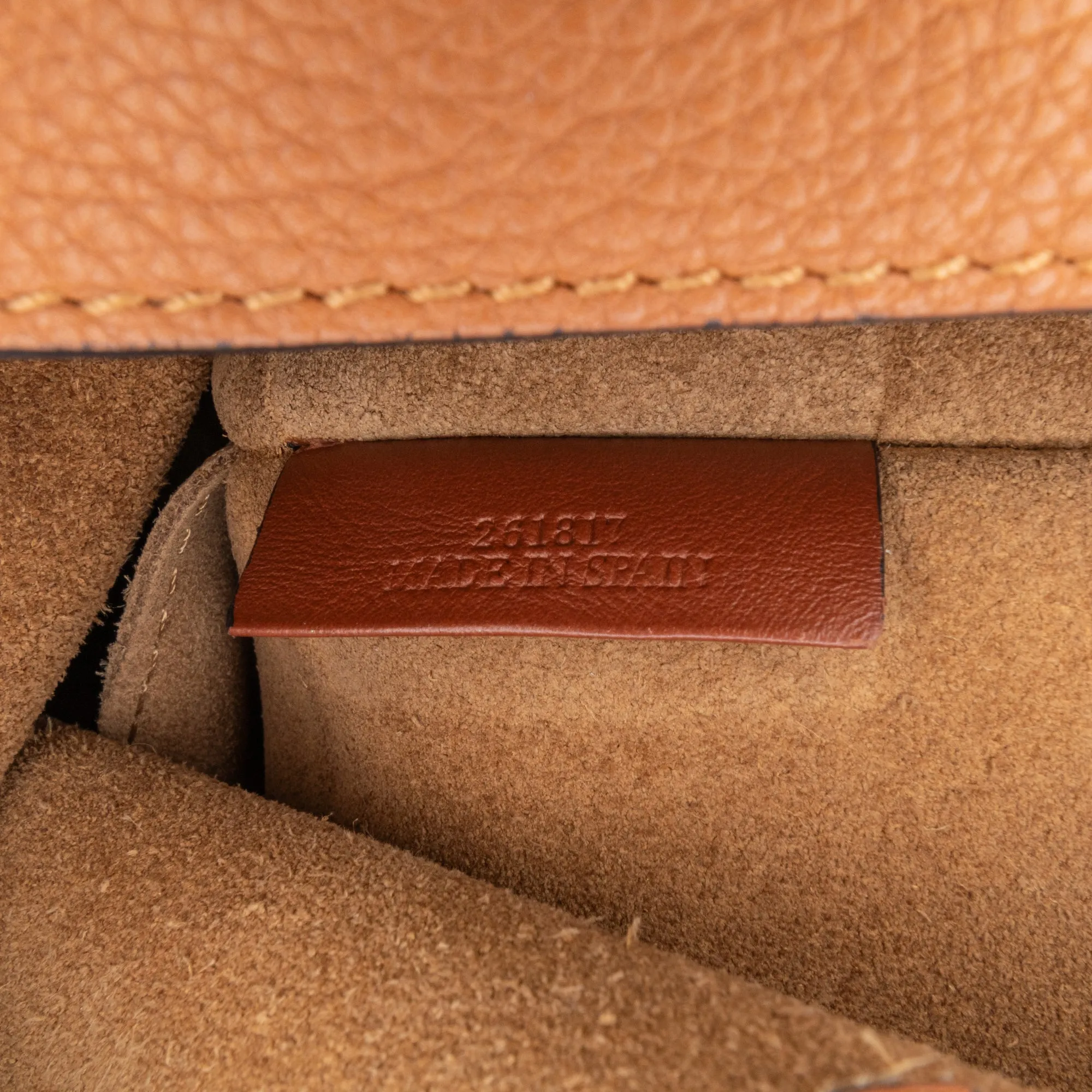 LOEWE Leather Gate Bucket Bag Brown