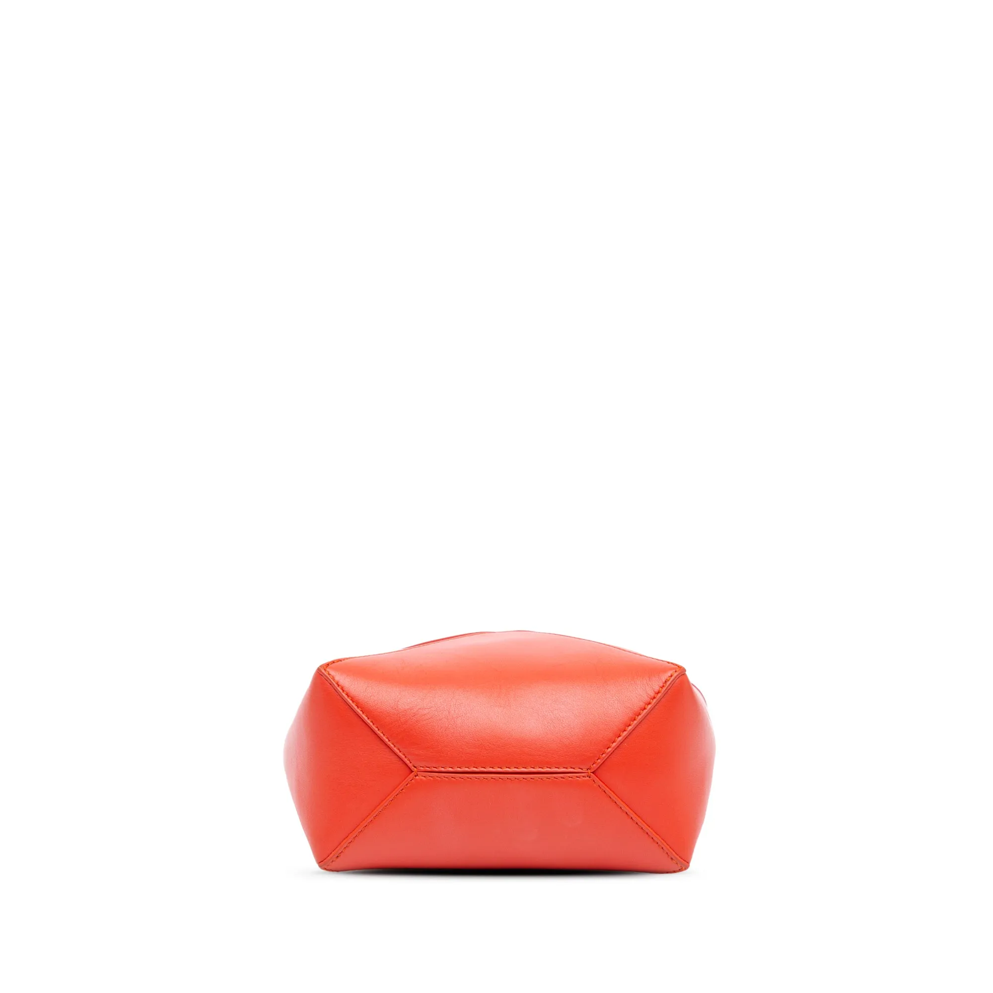 LOEWE Mini Calfskin Puzzle Fold Tote Red