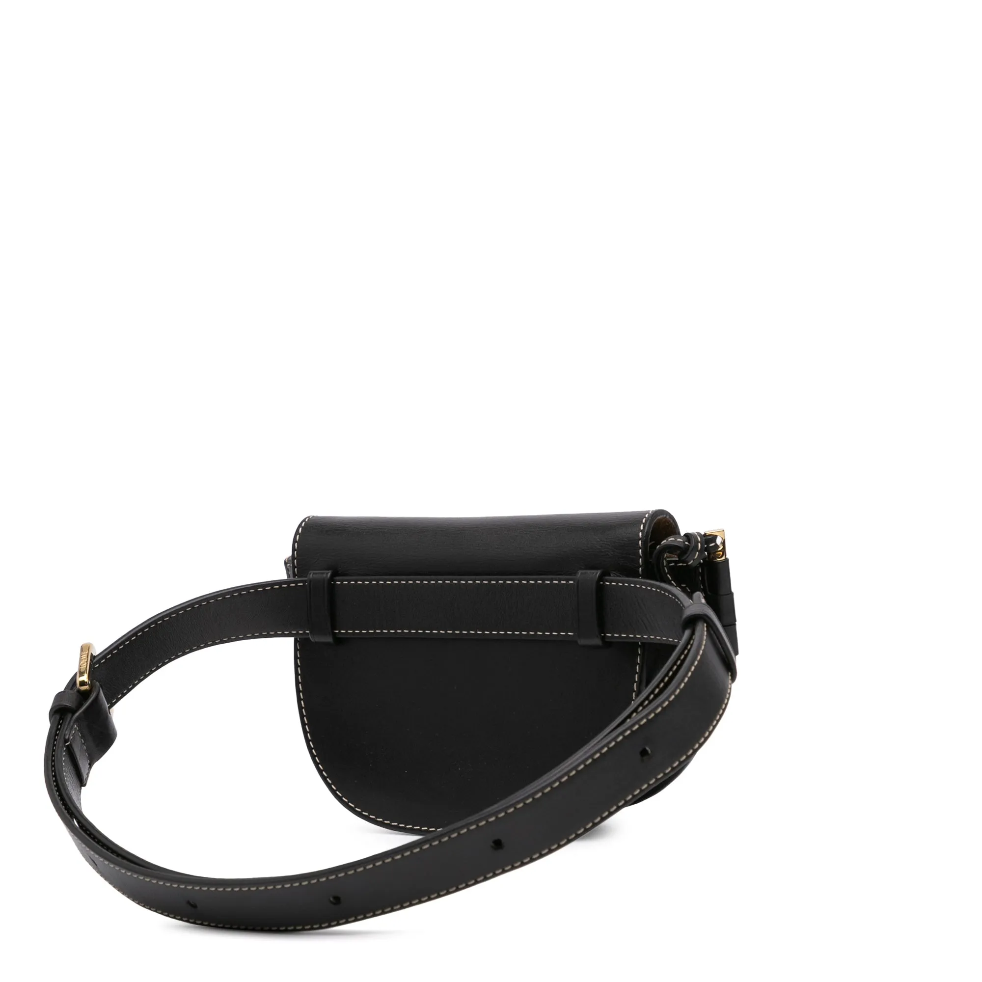 LOEWE Mini Leather Gate Belt Bag Black