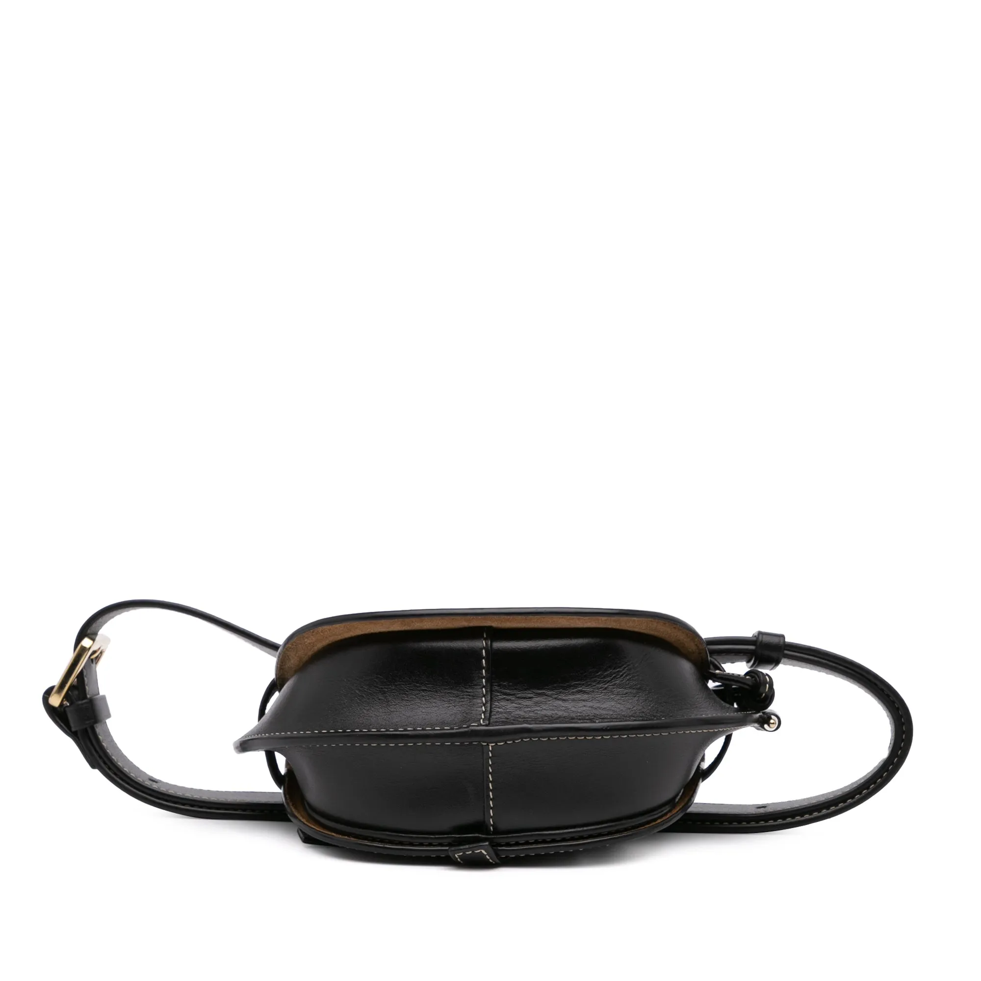 LOEWE Mini Leather Gate Belt Bag Black