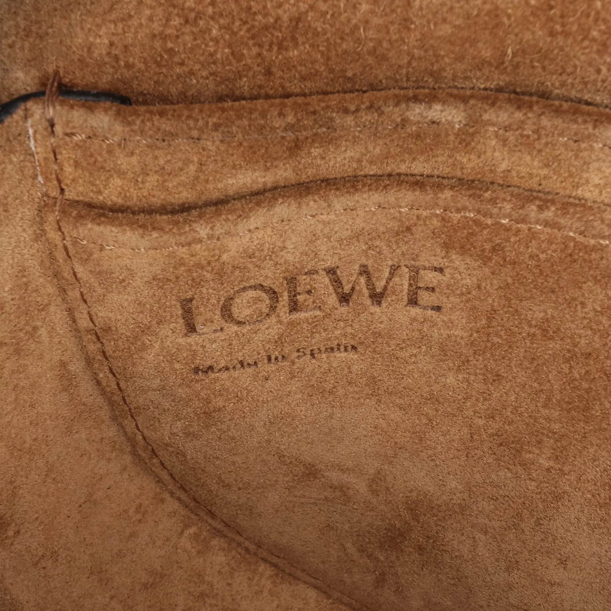 LOEWE Mini Leather Gate Belt Bag Black