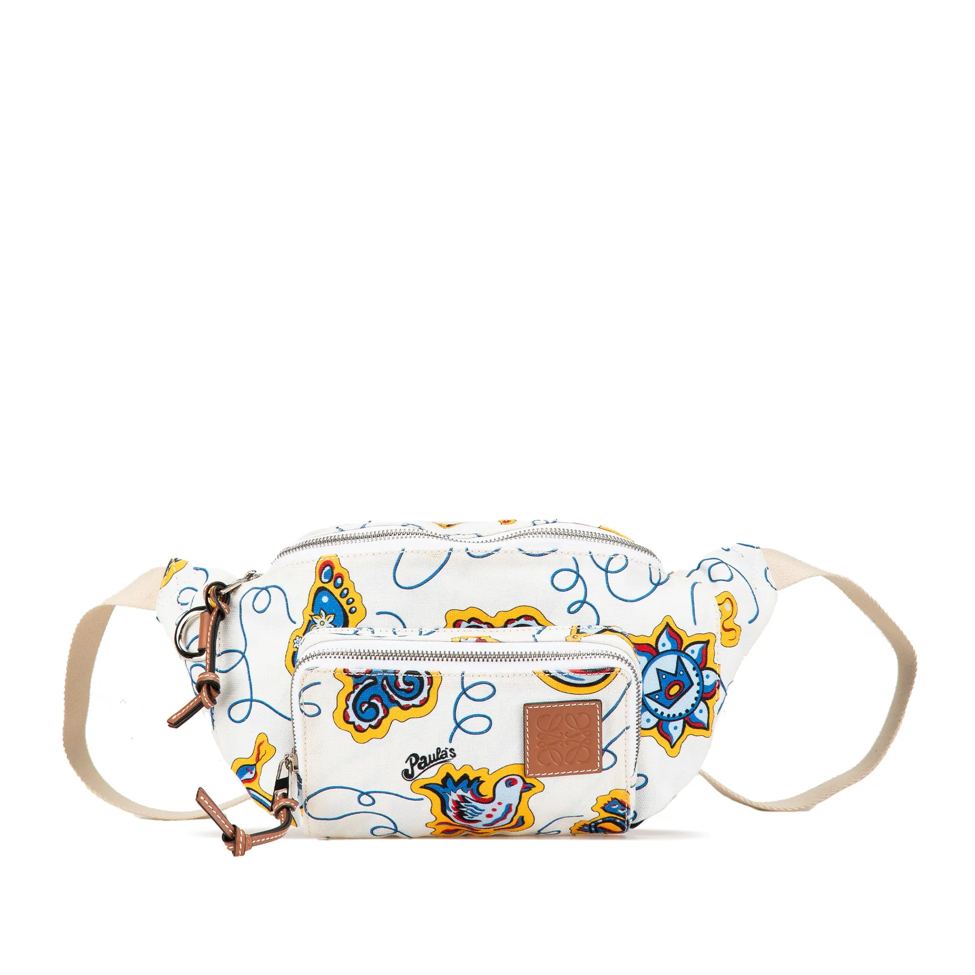 LOEWE Paulas Ibiza Printed Canvas Belt Bag