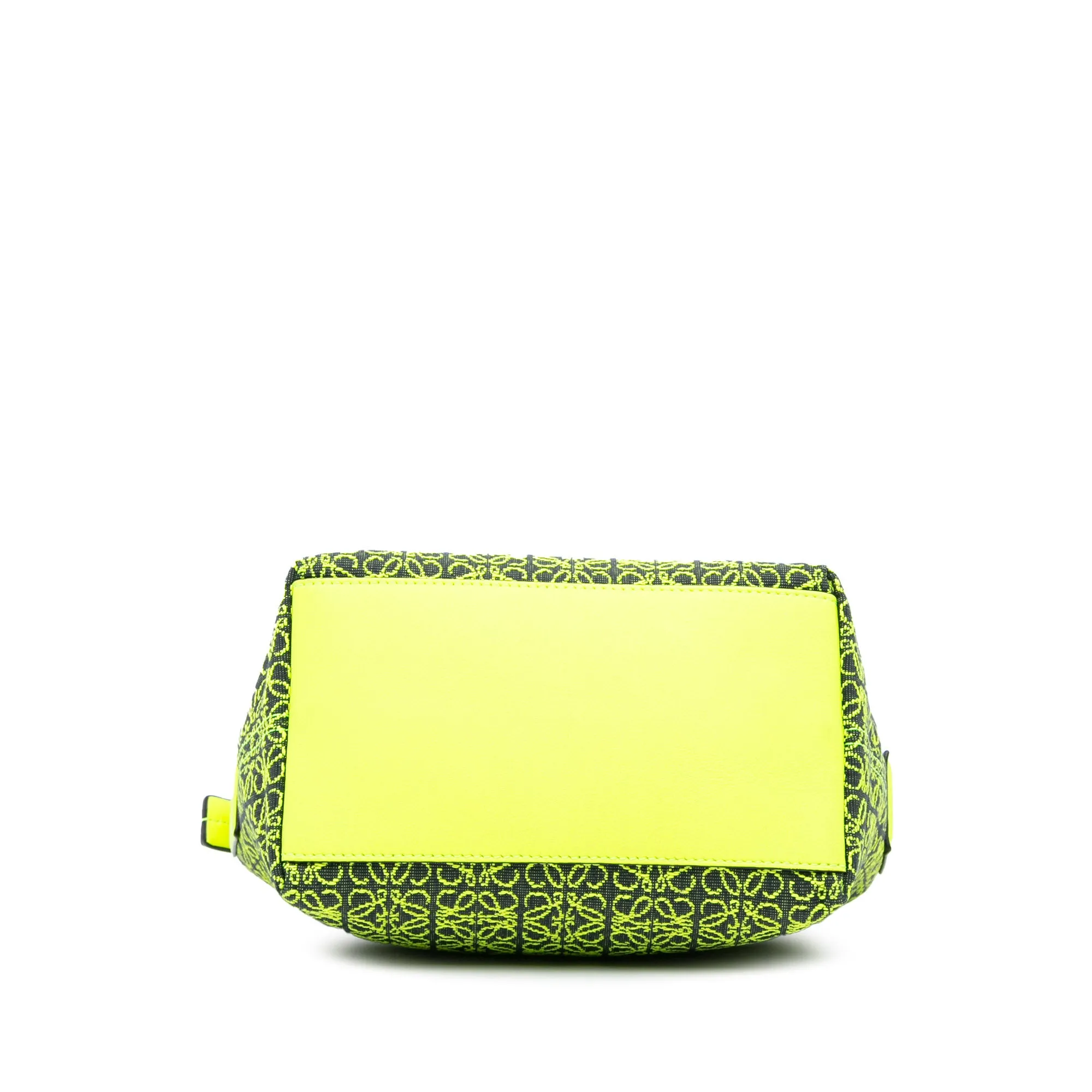 LOEWE Small Anagram Canvas Cubi Bag Green