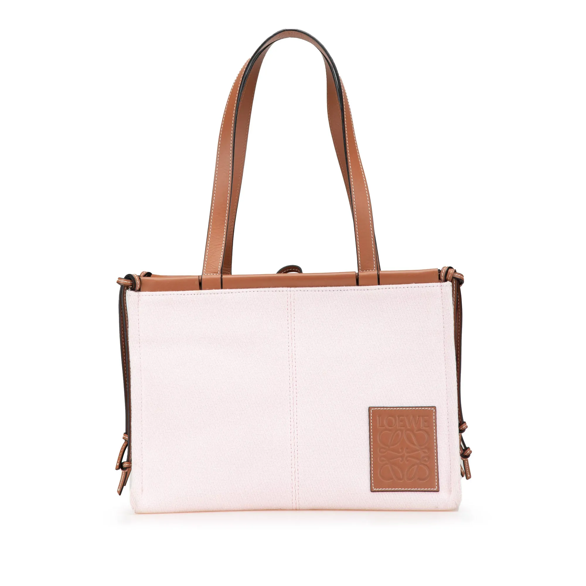 LOEWE Small Canvas Cushion Tote Pink