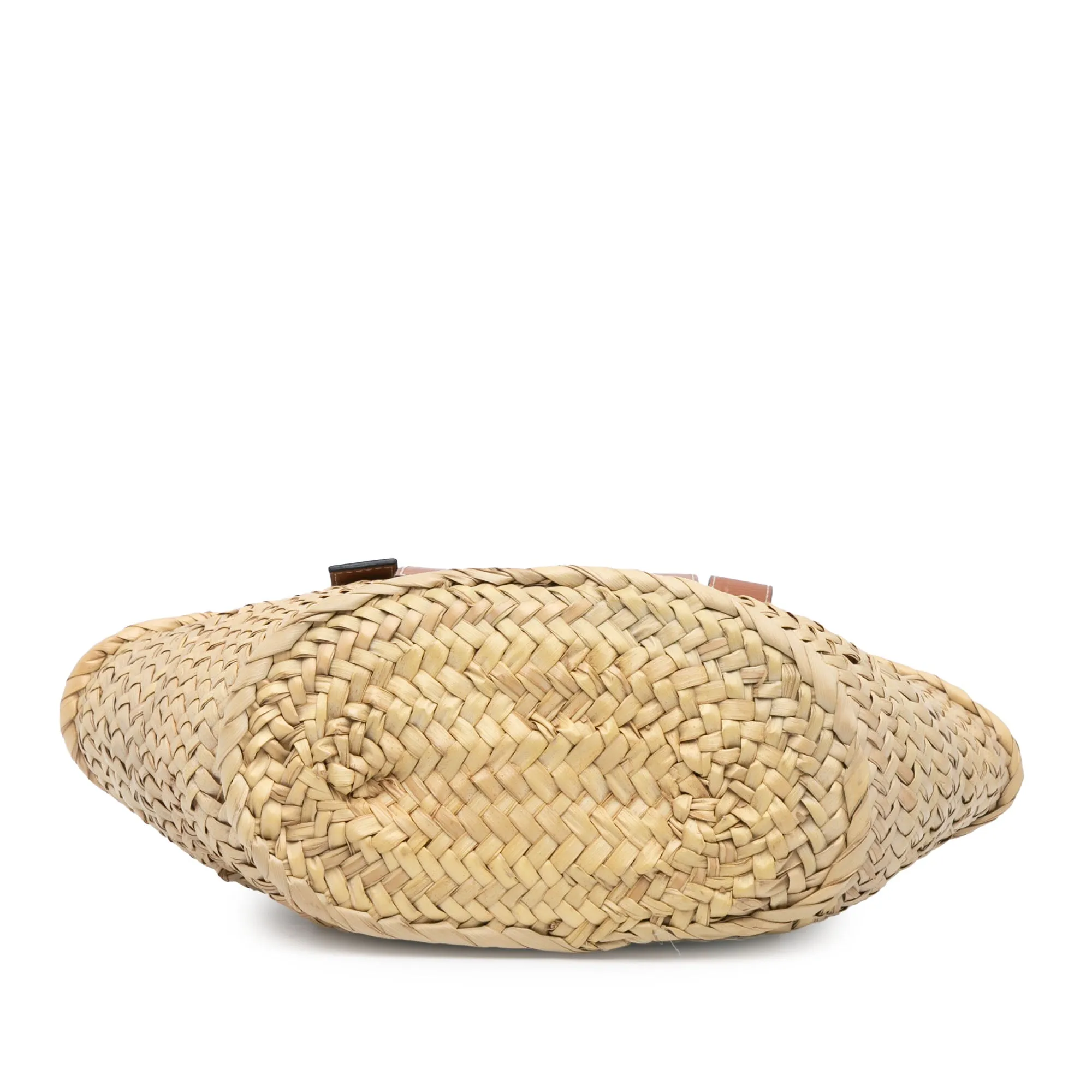 LOEWE Small Raffia Basket Tote