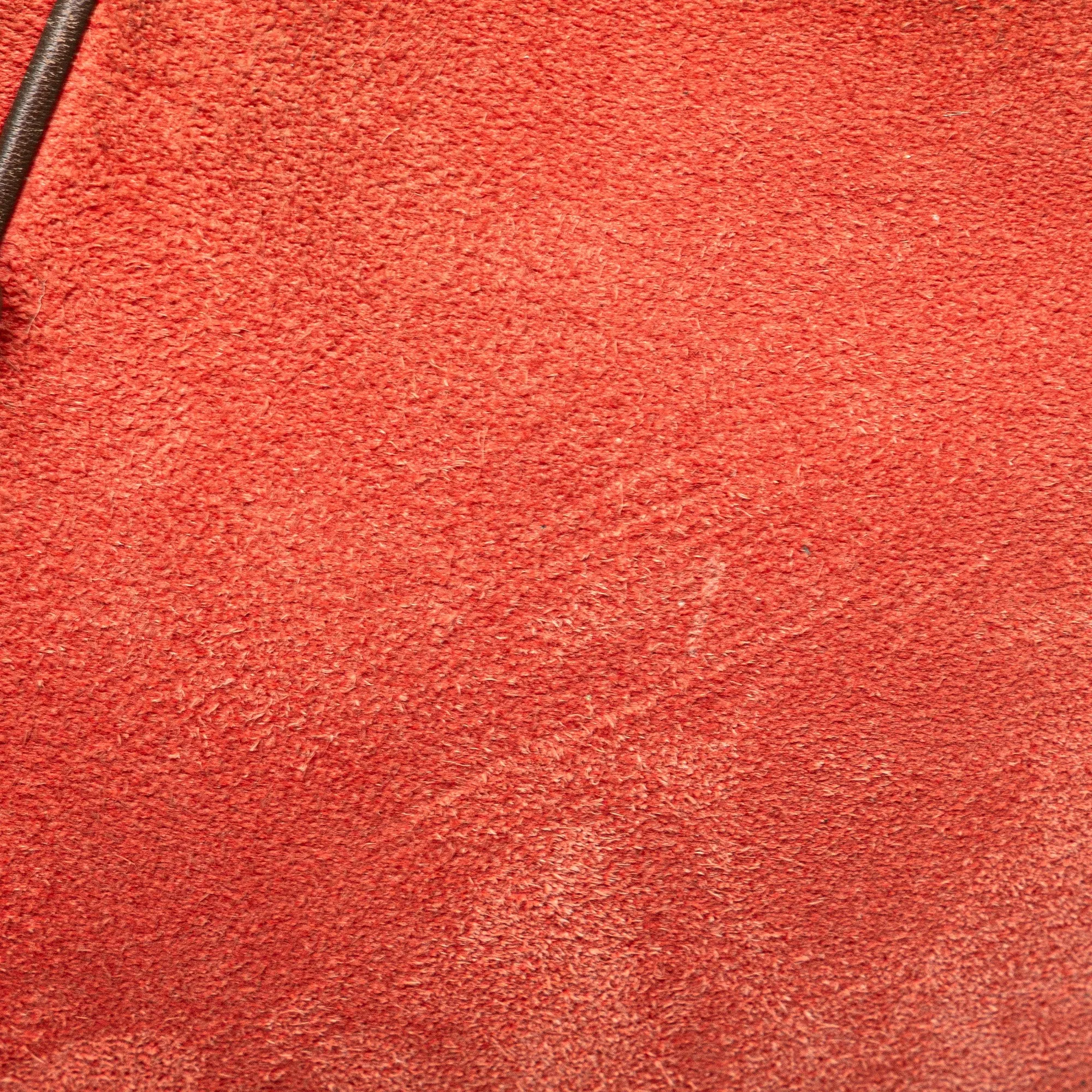 LOEWE Suede Crossbody Red