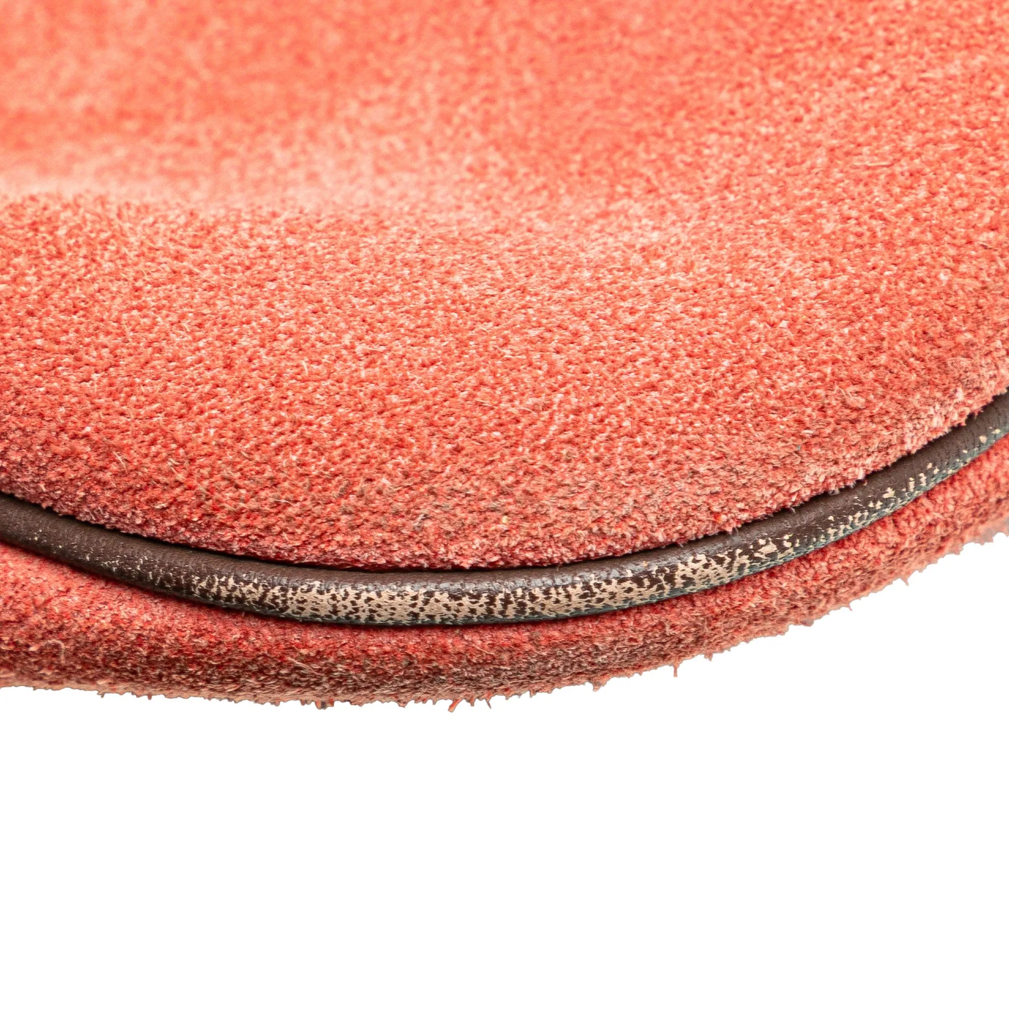 LOEWE Suede Crossbody Red