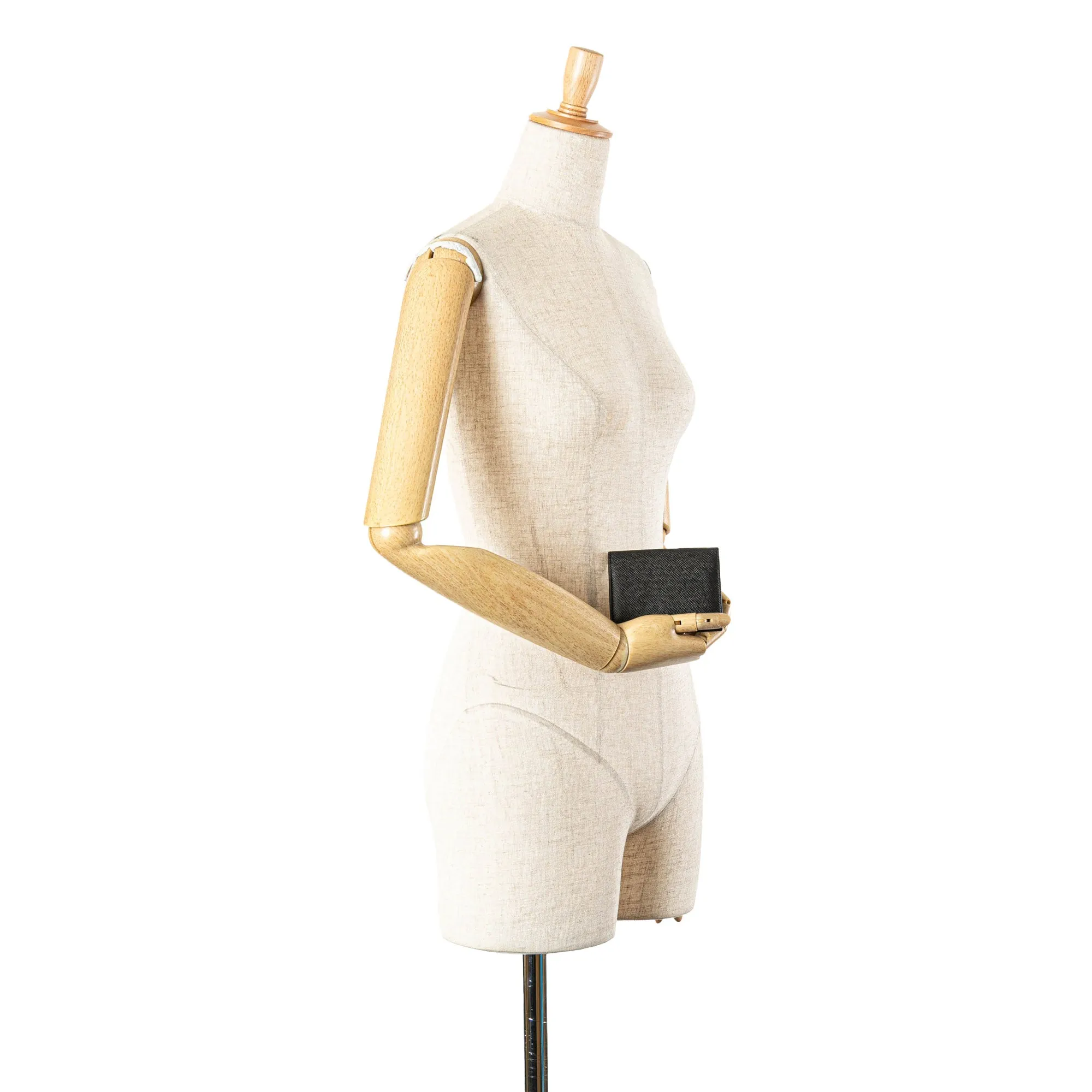 Louis Vuitton Taiga Enveloppe Carte De Visite Black