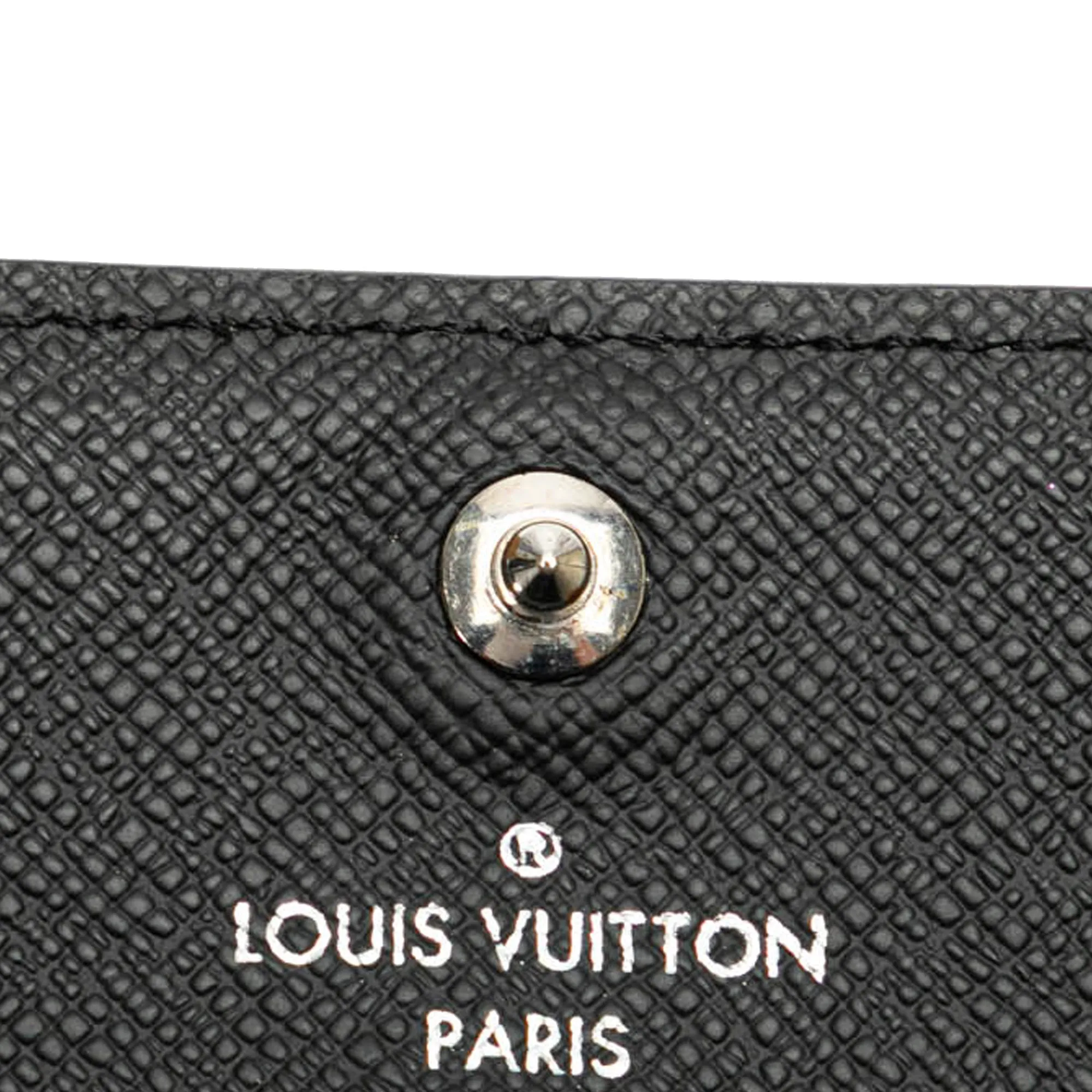 Louis Vuitton Taiga Enveloppe Carte De Visite Black