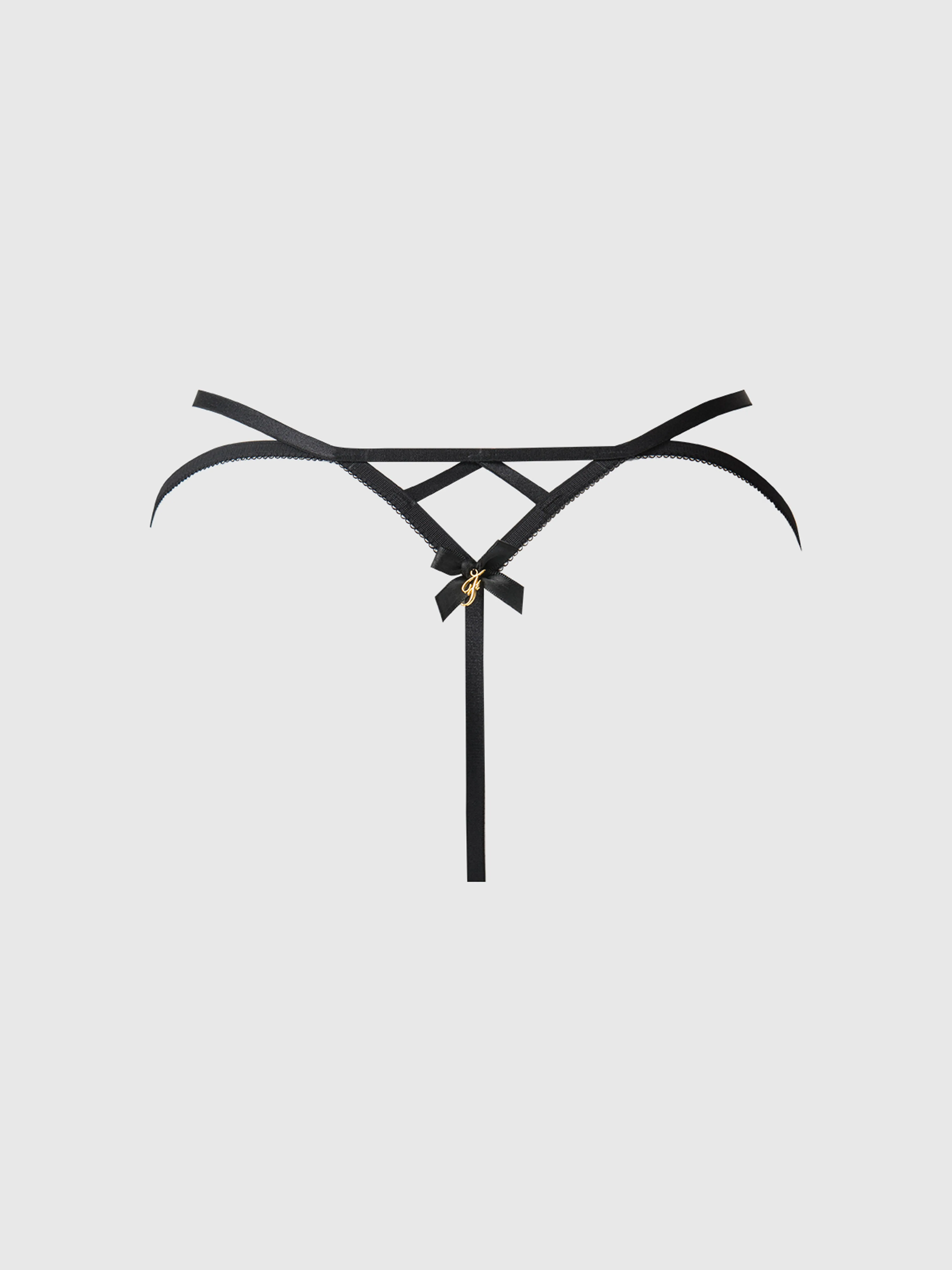 Luella Strappy Lace & Satin G-String