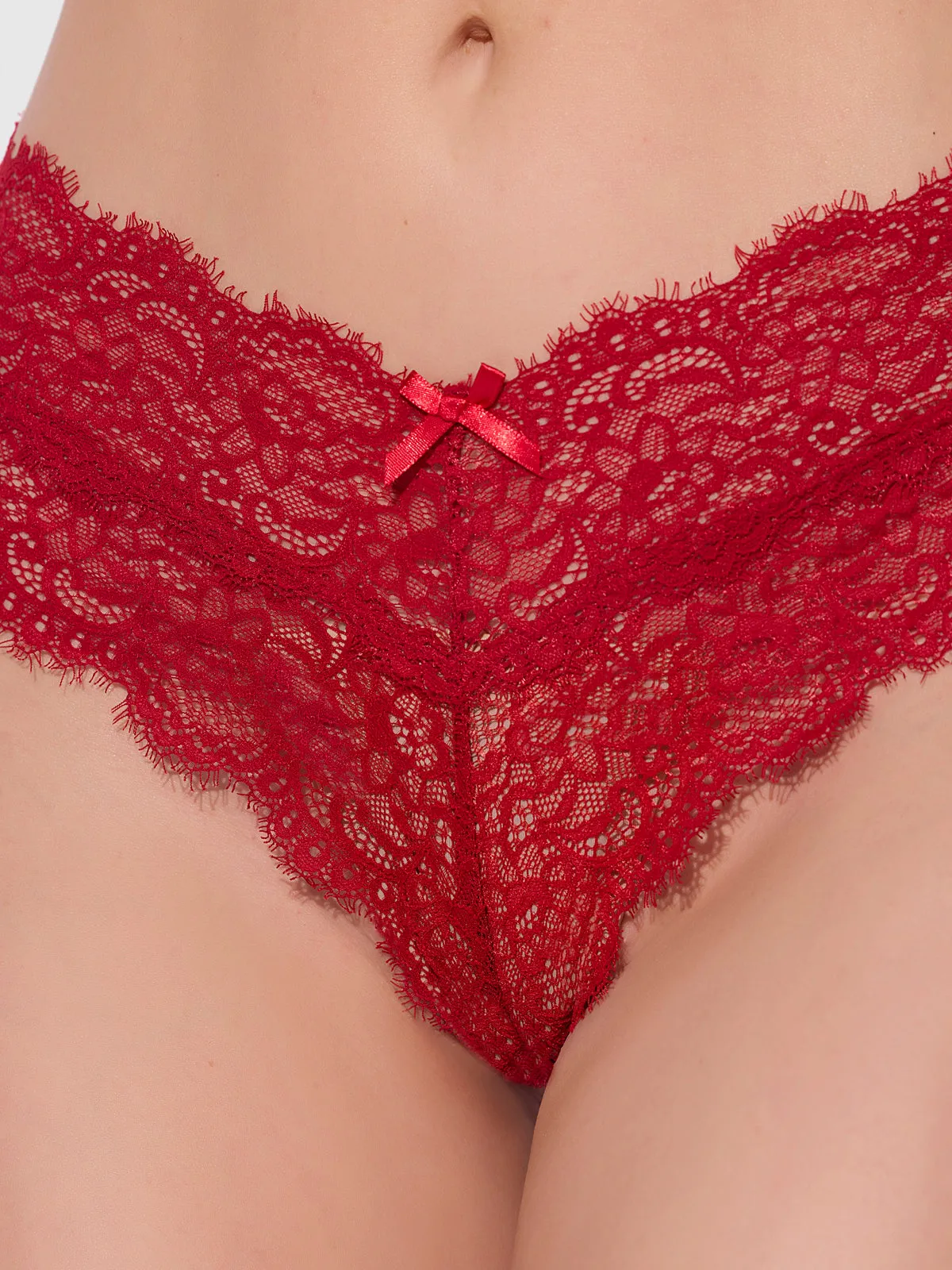 Lulu Lace V Front G-String