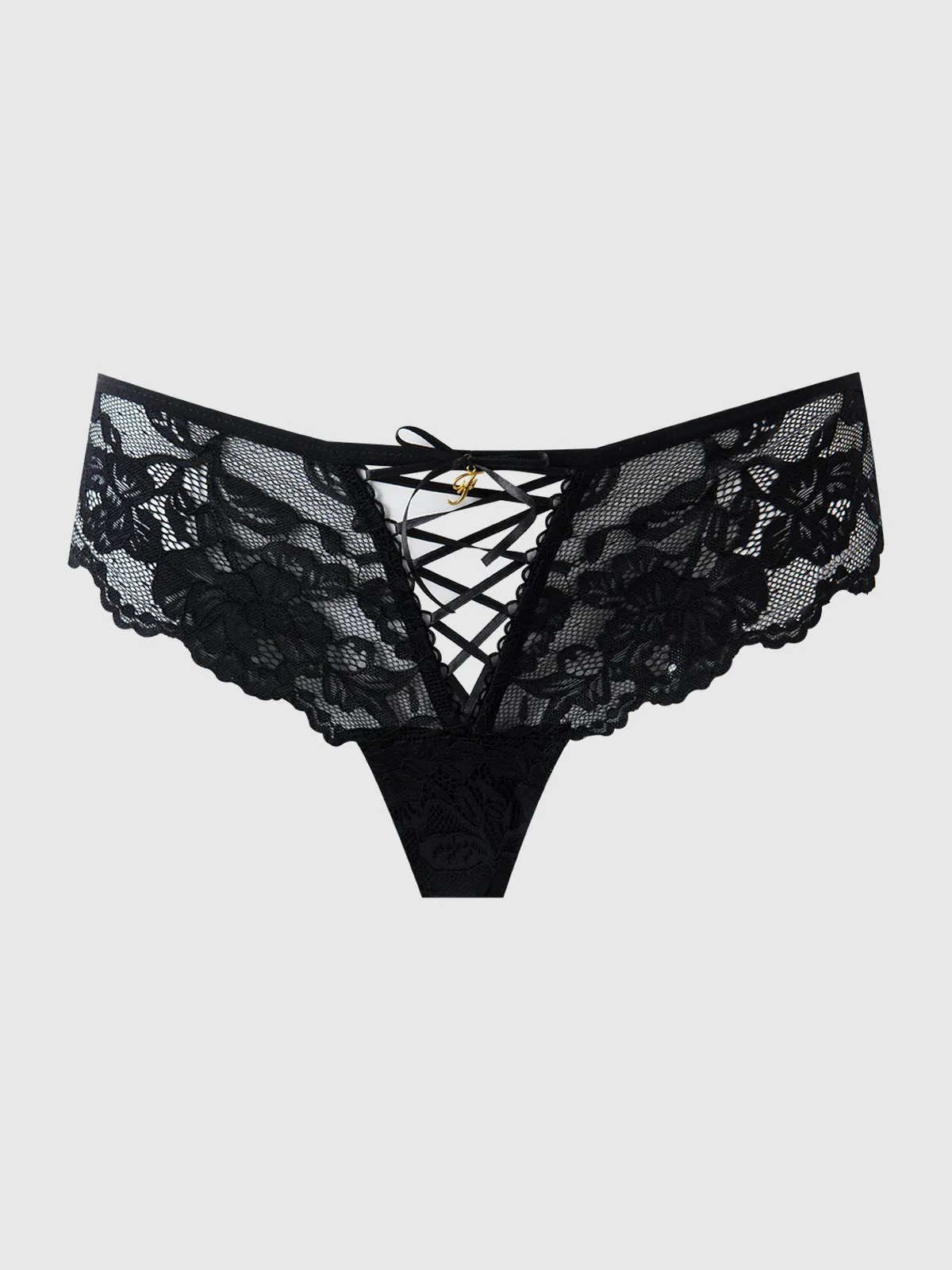 Mabel Lace Up Front Tanga