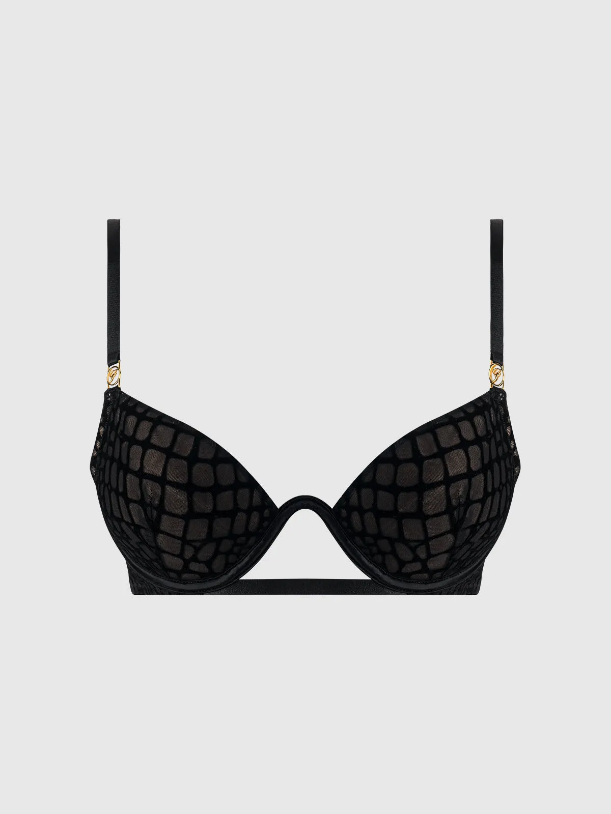 Medusa Snake Velvet Burnout Monowire Bra