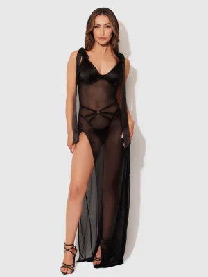 Melrose Satin & Sheer Maxi