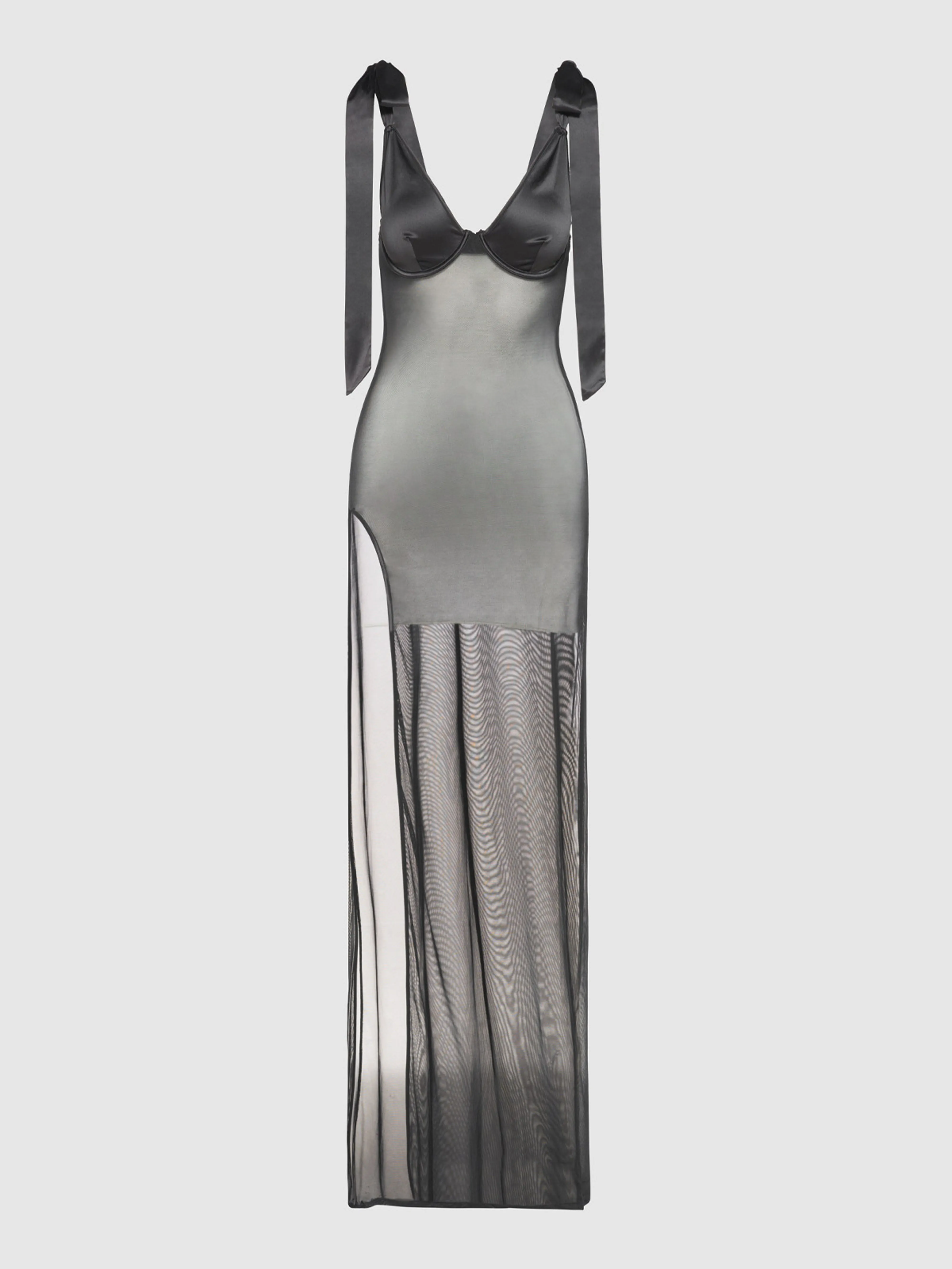 Melrose Satin & Sheer Maxi