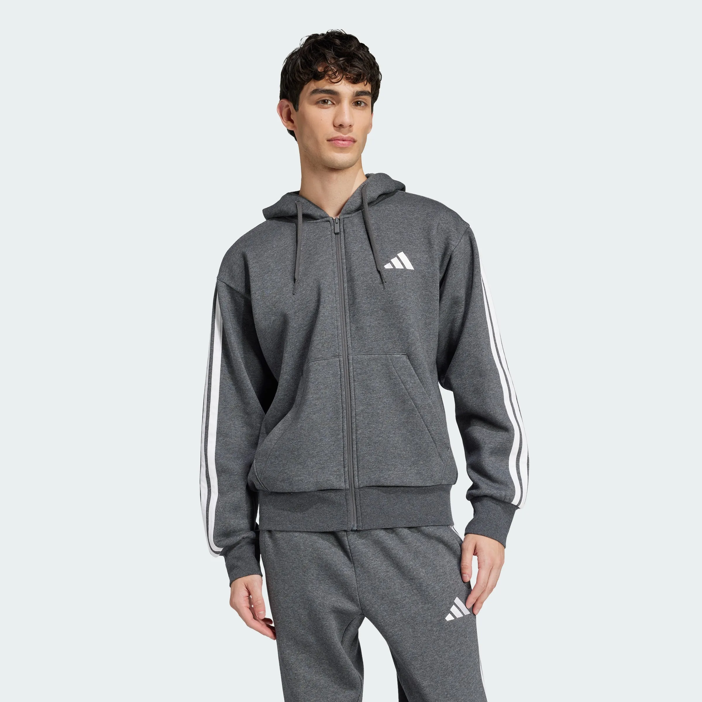 Men's adidas Essentials 3-Stripes Fleece Hoodie