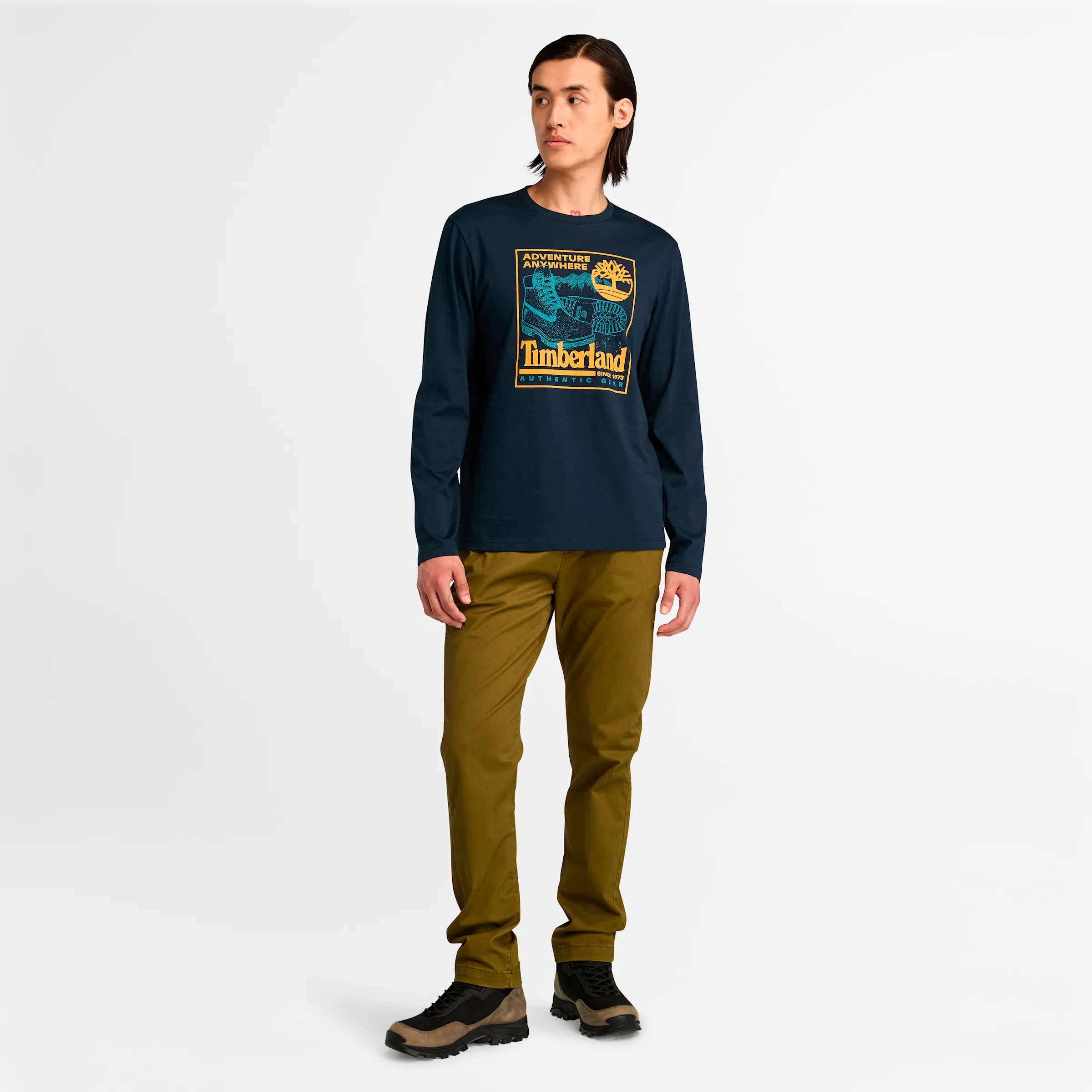 Men's Boot Graphic Long Sleeve T-shirt