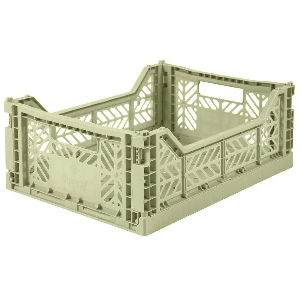 Midi Storage Crate (Lime Cream)