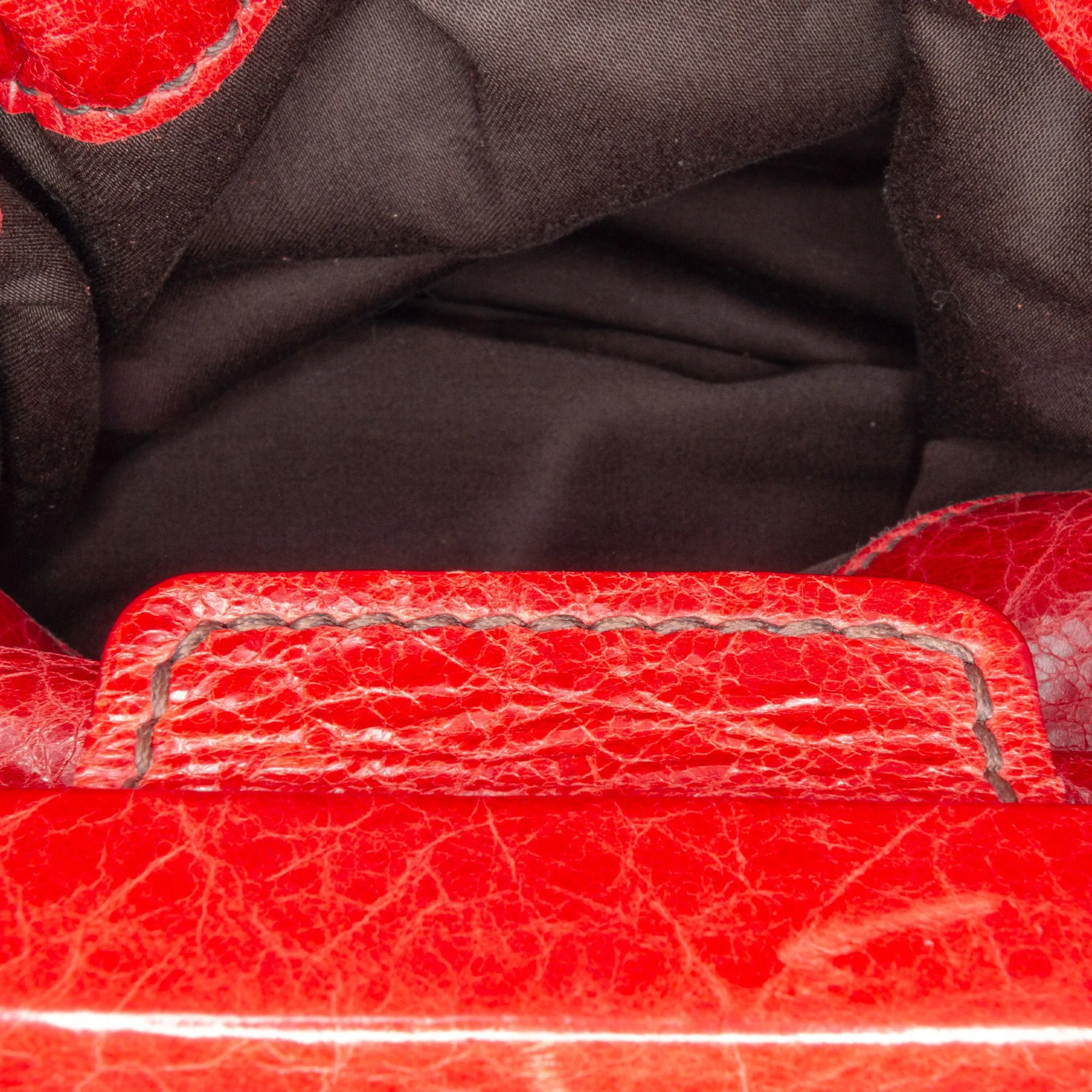 Miu Miu Nappa Frame Lux Top Handle Red