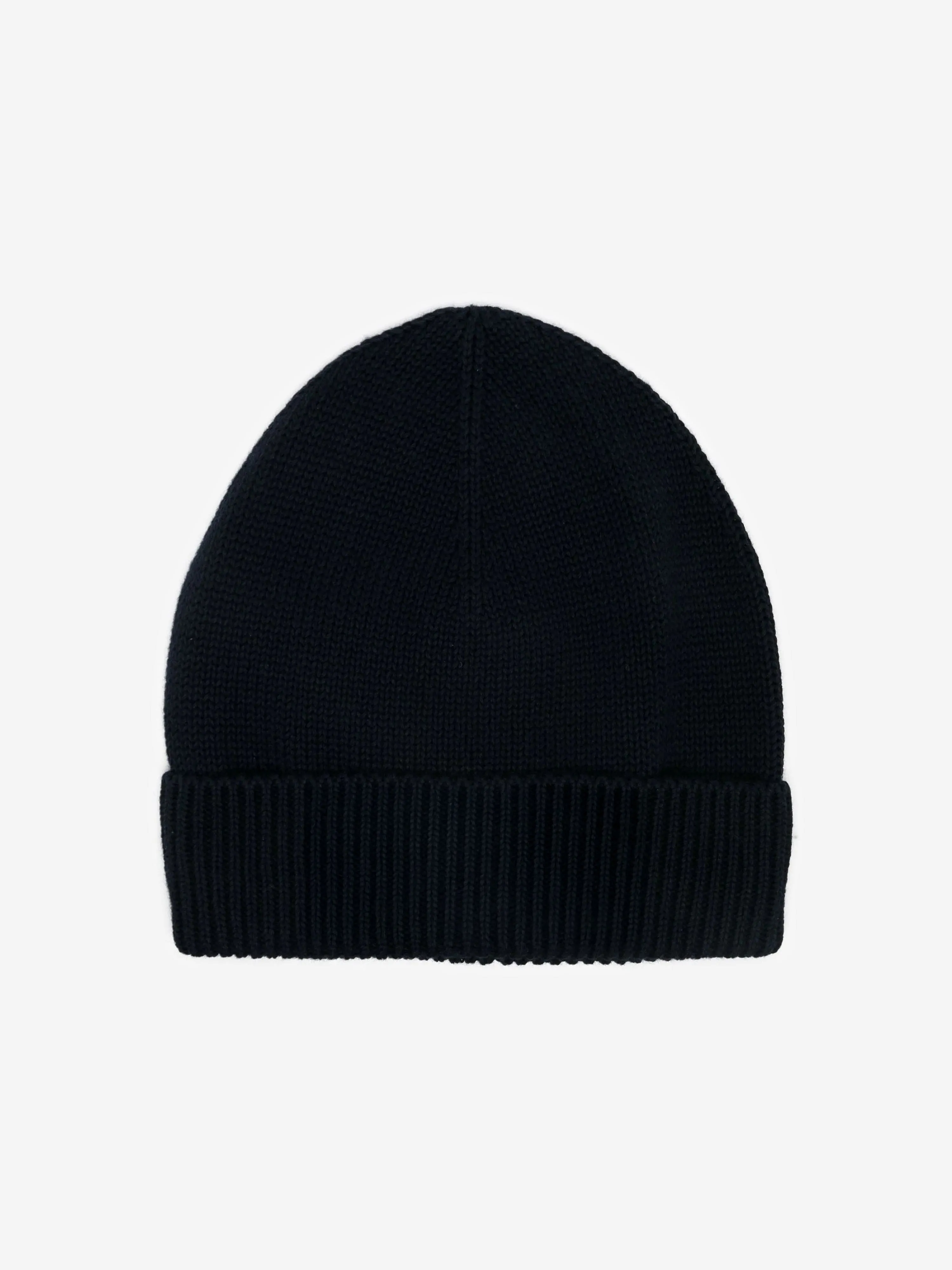 Moncler Enfant Baby Logo Beanie Hat in Navy