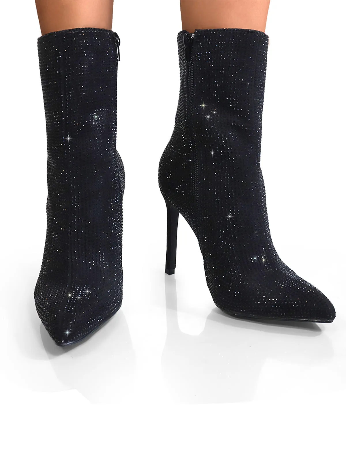 Nadia Rhinestone Booties