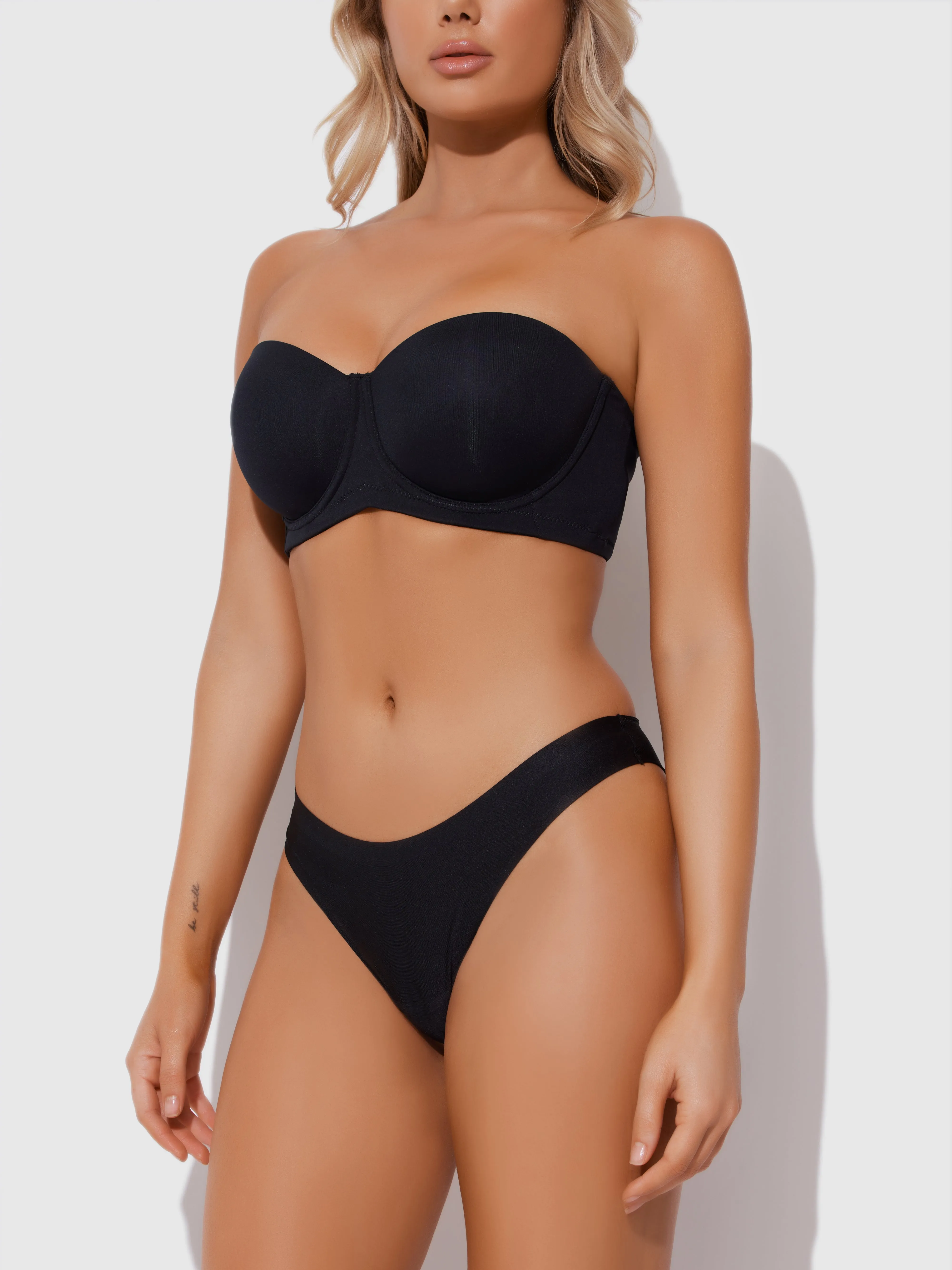 No Show Lasercut Micro Front & Mesh Back Tanga