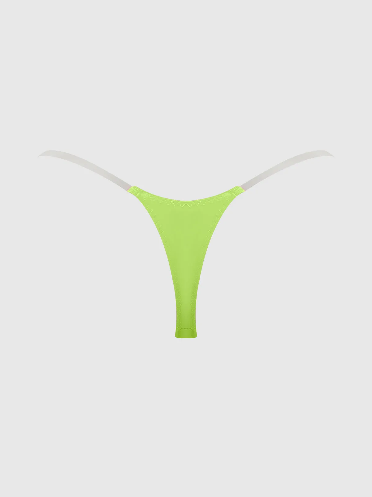 Petra Clear Side Slider Satin Thong