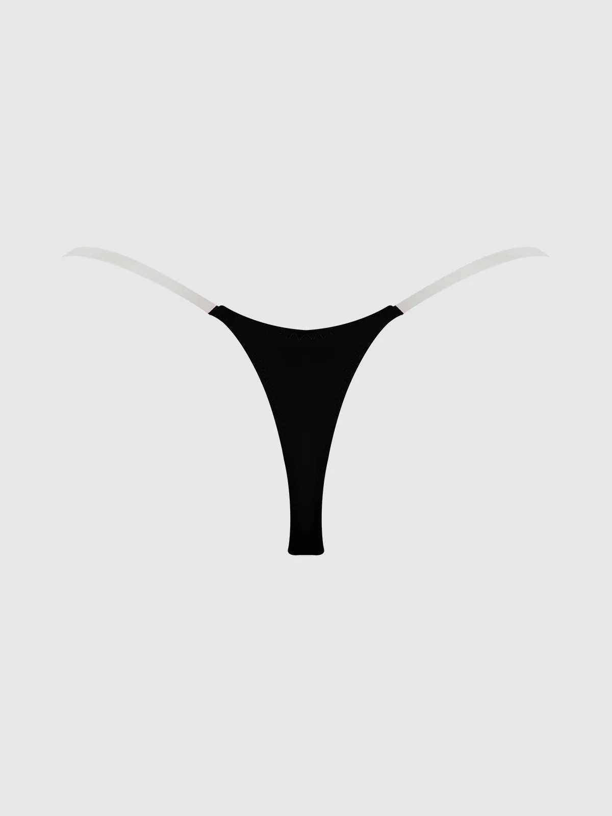 Petra Clear Side Slider Satin Thong