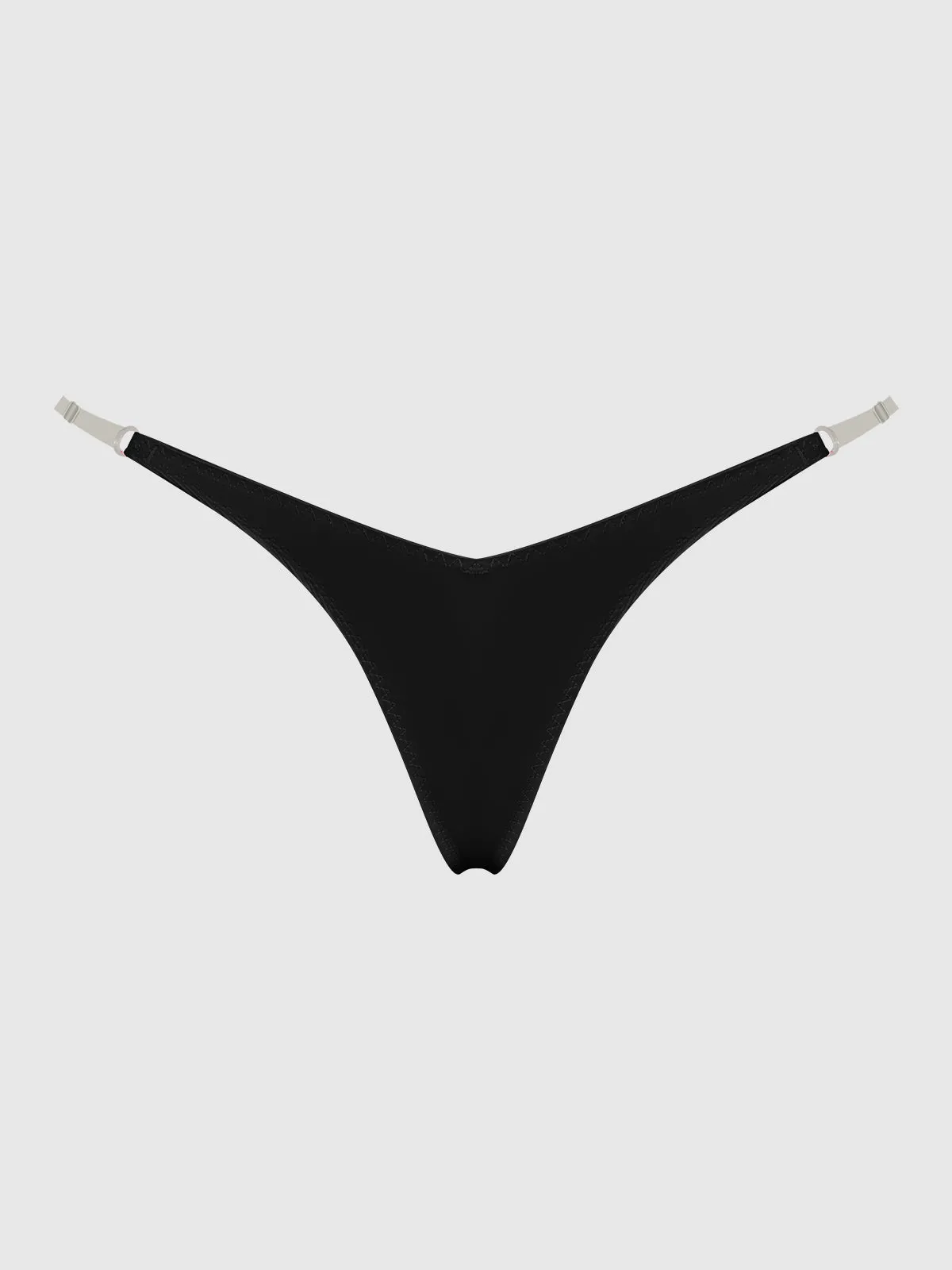 Petra Clear Side Slider Satin Thong