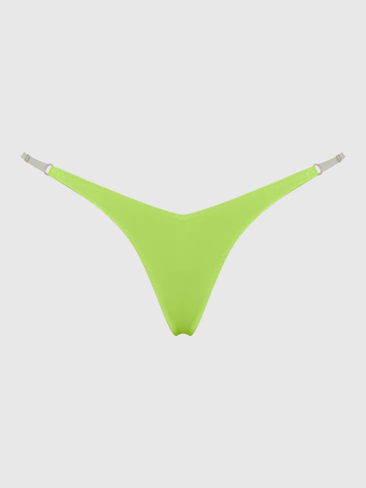 Petra Clear Side Slider Satin Thong