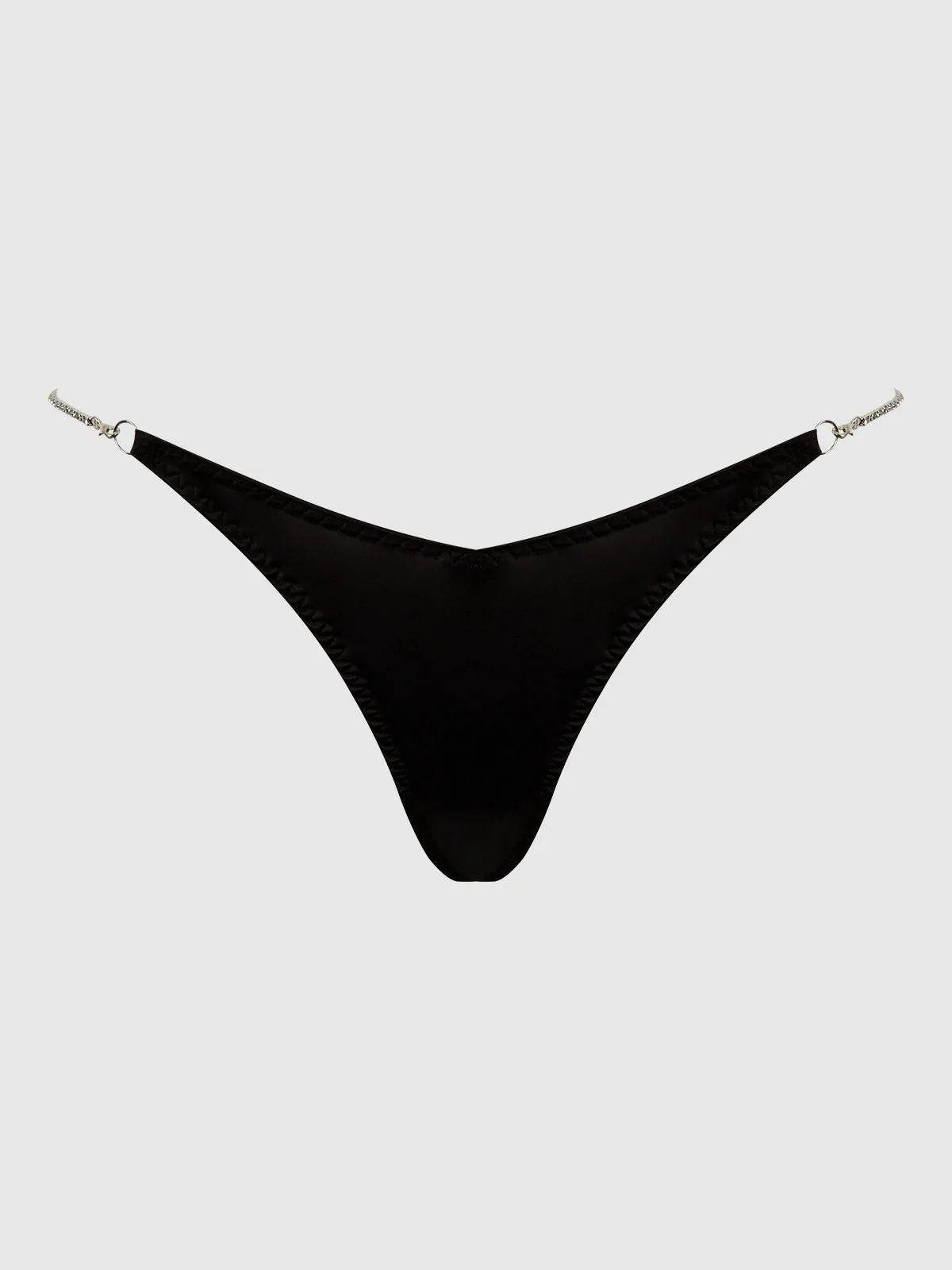 Petra Rhinestone Side Satin G-String