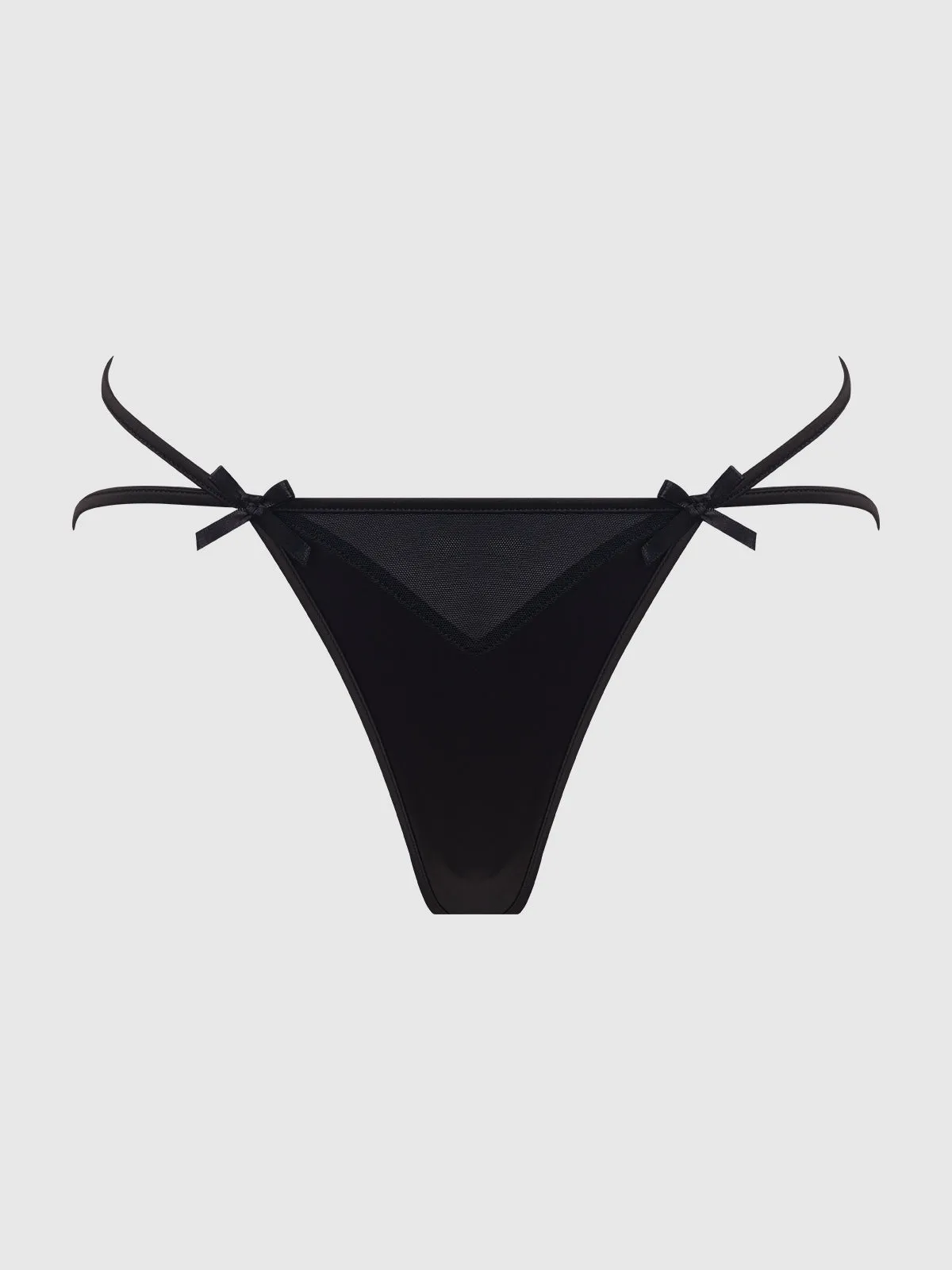 Petra Satin Caged Backless Hipster