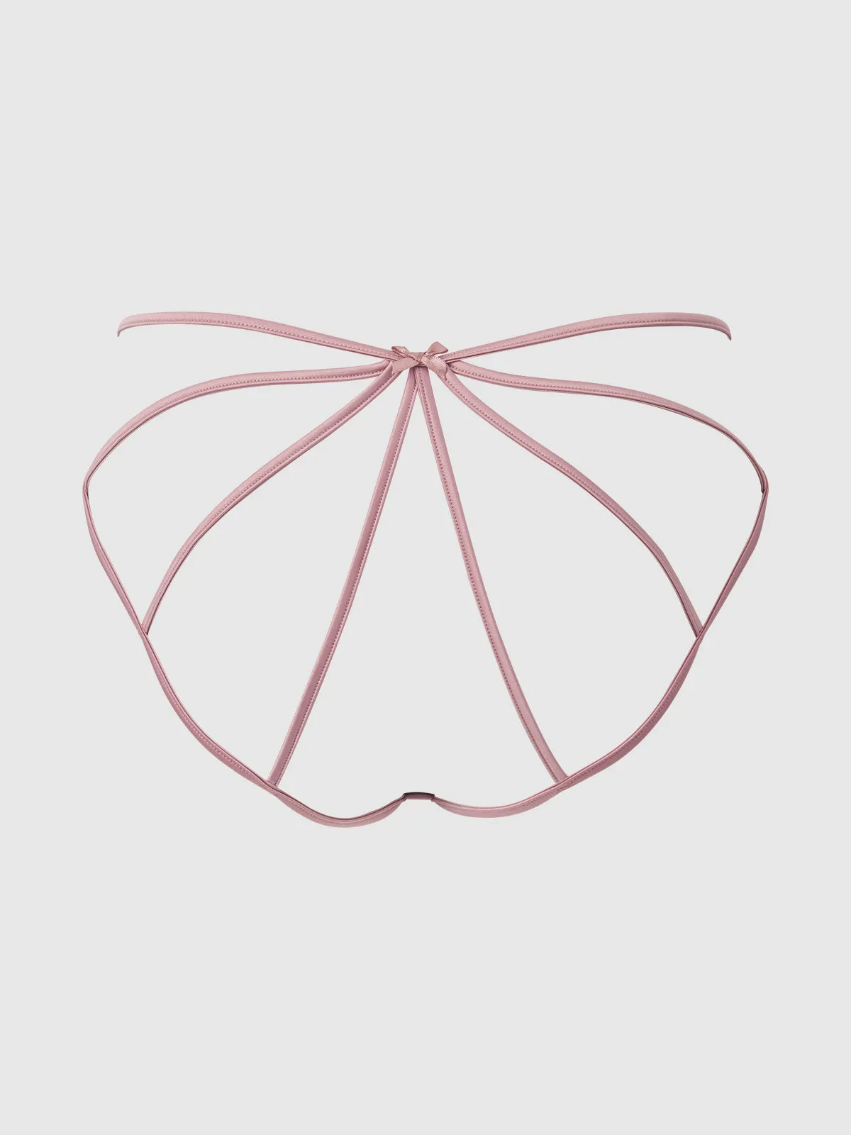 Petra Satin Caged Backless Hipster