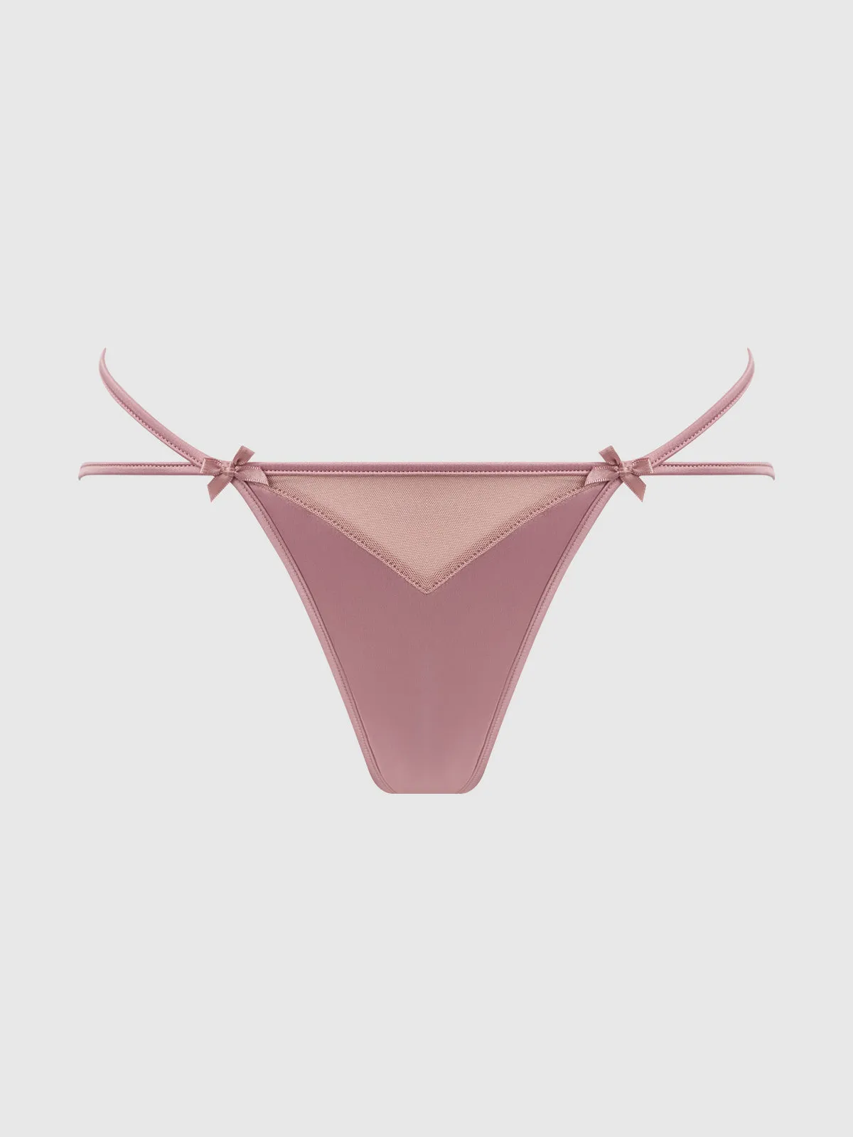 Petra Satin Caged Backless Hipster