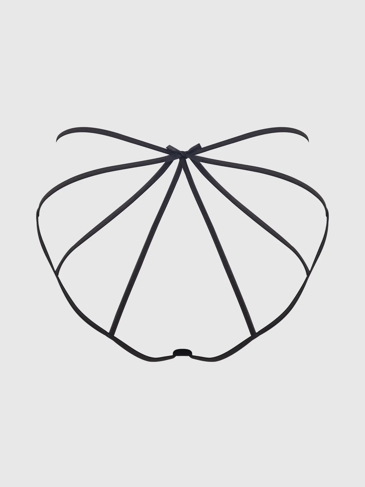Petra Satin Caged Backless Hipster
